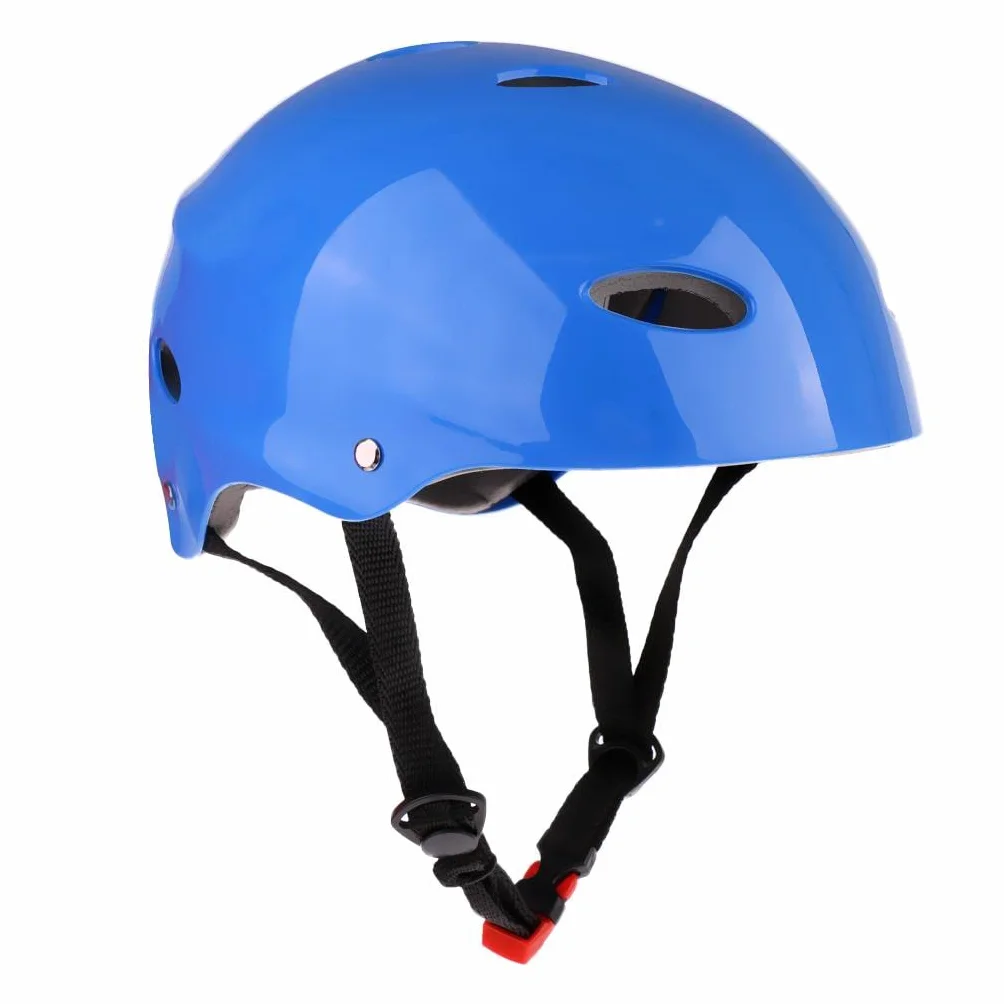 Kask bezpieczeństwa do sportów wodnych Wakeboard Kayak Canoa Barca Drifting Vela M Niebieski