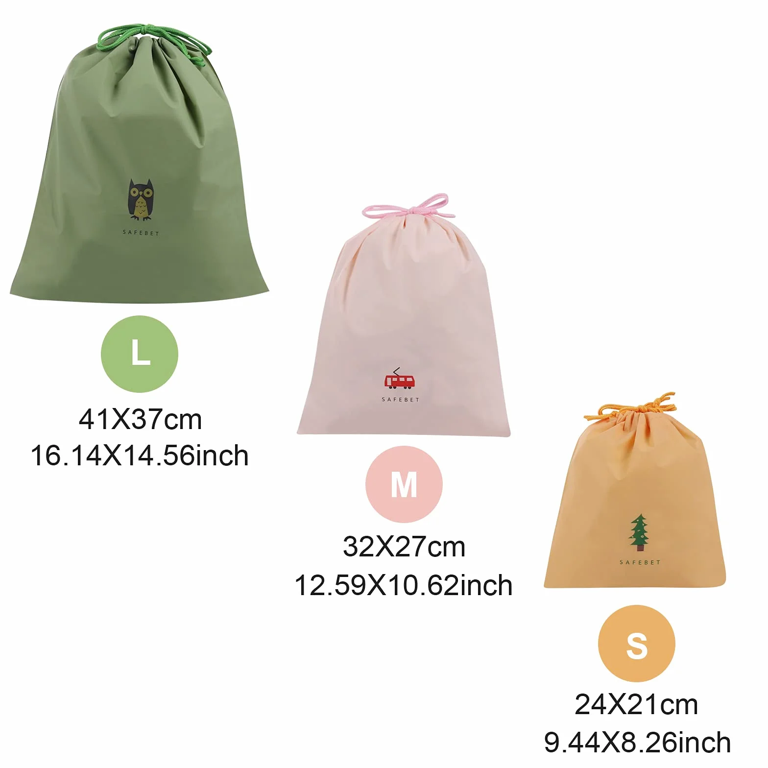 Sacchetti Impermeabili con Coulisse 8 PCS Sacca da Ginnastica Borse da Viaggio Borsa con Chiusura a Cordoncino