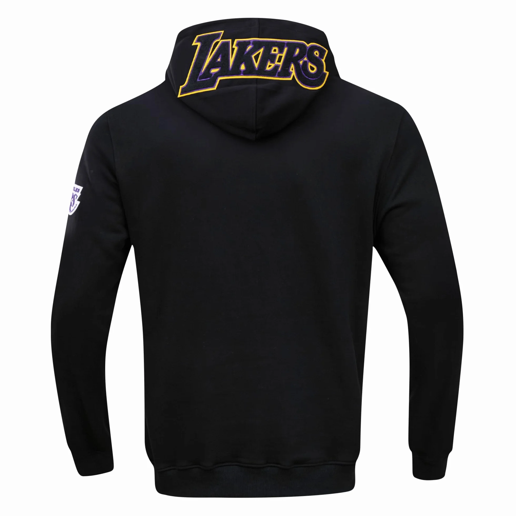 Pro Standard Felpa con Cappuccio da Uomo NBA Los Angeles Lakers in ciniglia, Nera, M