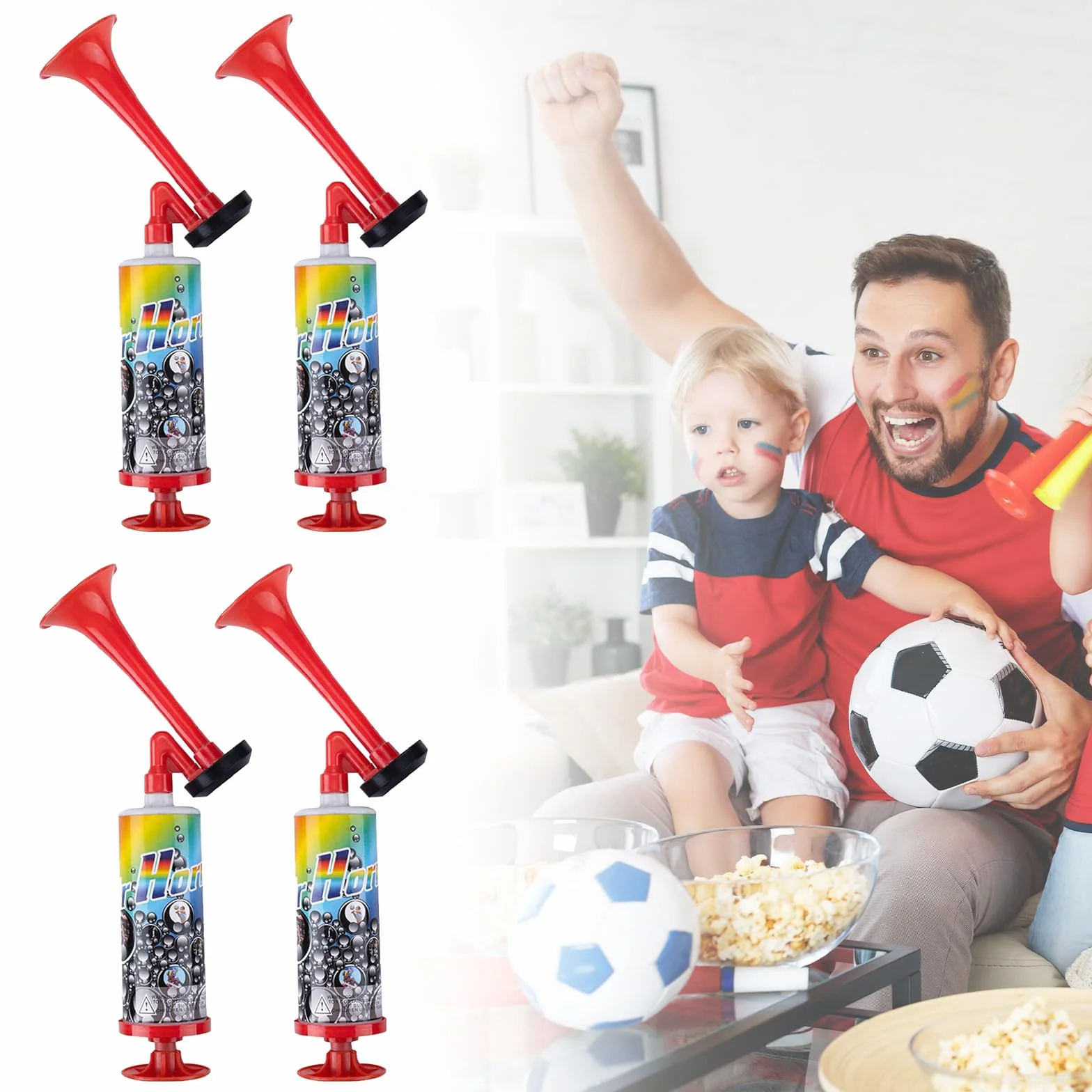 Tromba da Stadio Handheld Megafono Aria Compressa Corno Portatile per Eventi Sportivi