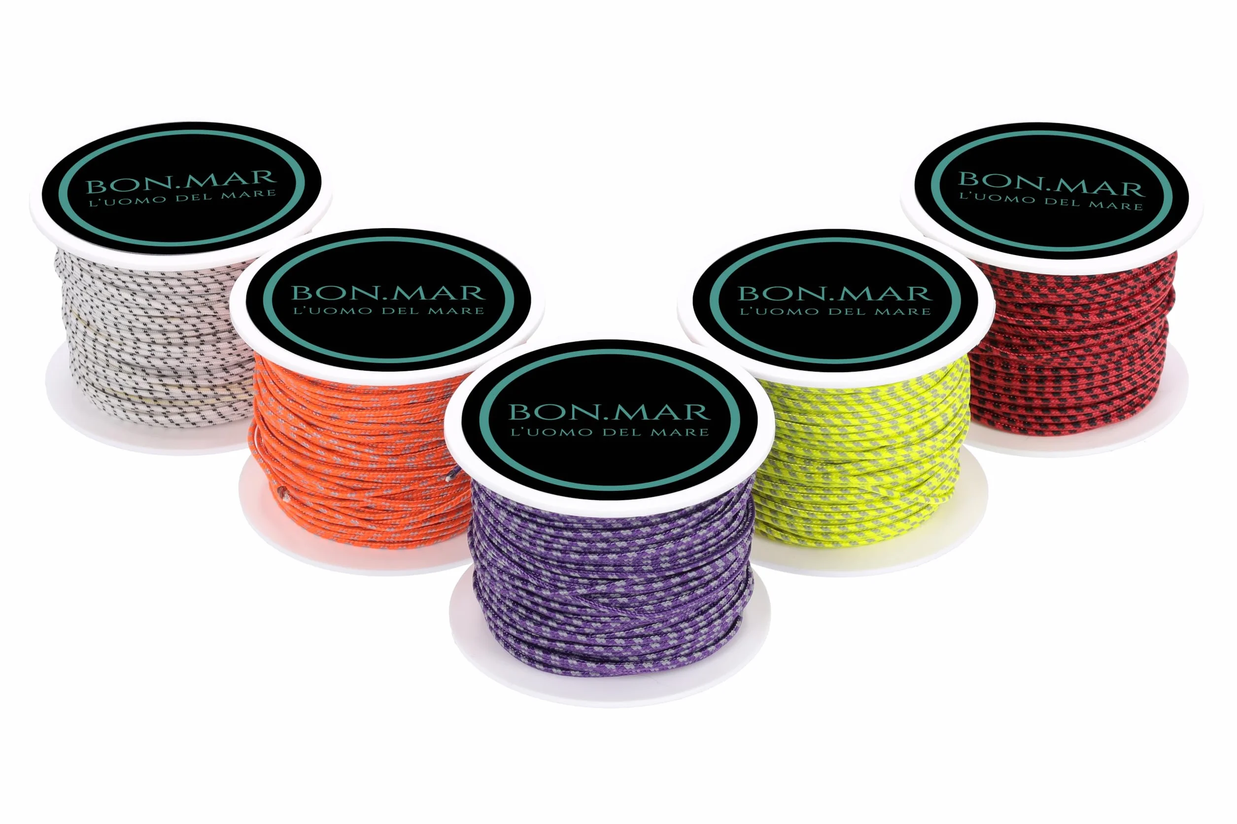 Sagola Dyneema SK75 Bobina 50 mt Bianco Inserti Neri Ø1.5 mm