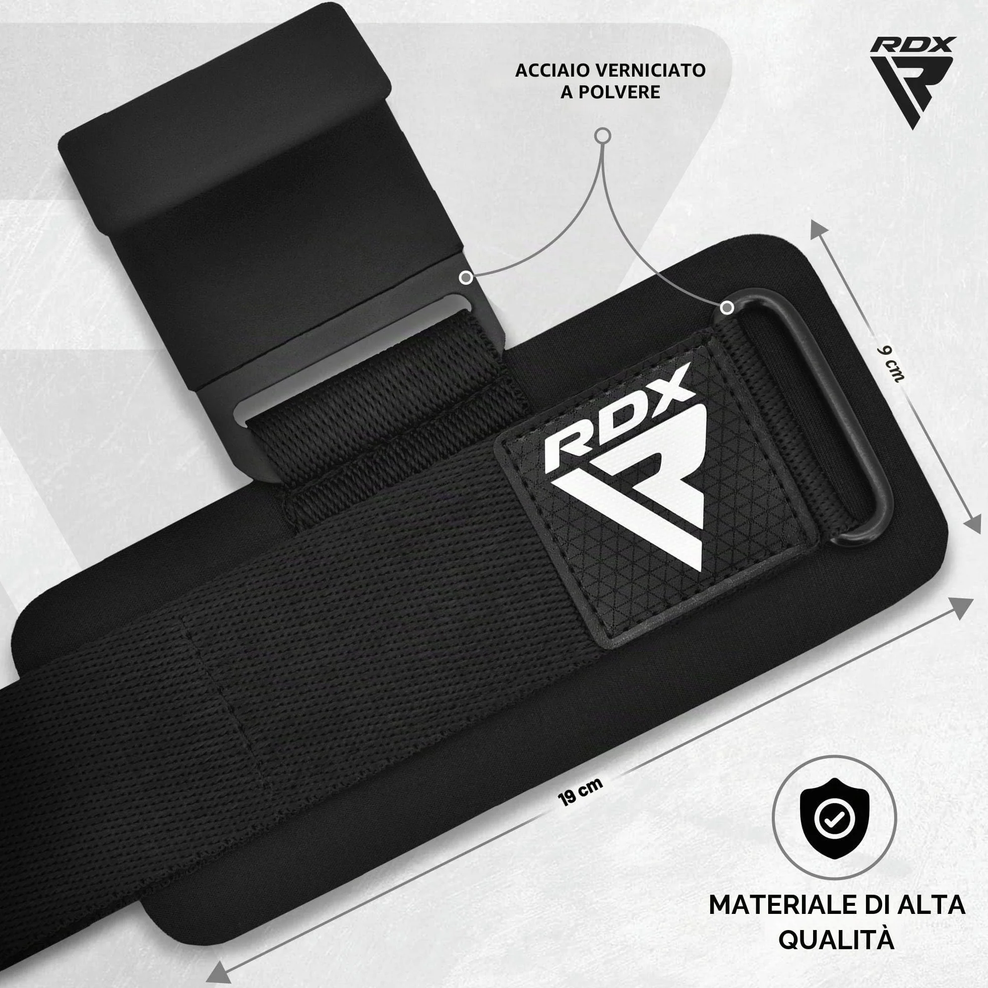 RDX Ganci Sollevamento Pesi, 8mm Neoprene Fasce Polsi Imbottita, Gomma Rivestito Impugnature Grips, Gym Gancio Cinghie Fitness Powerlifting