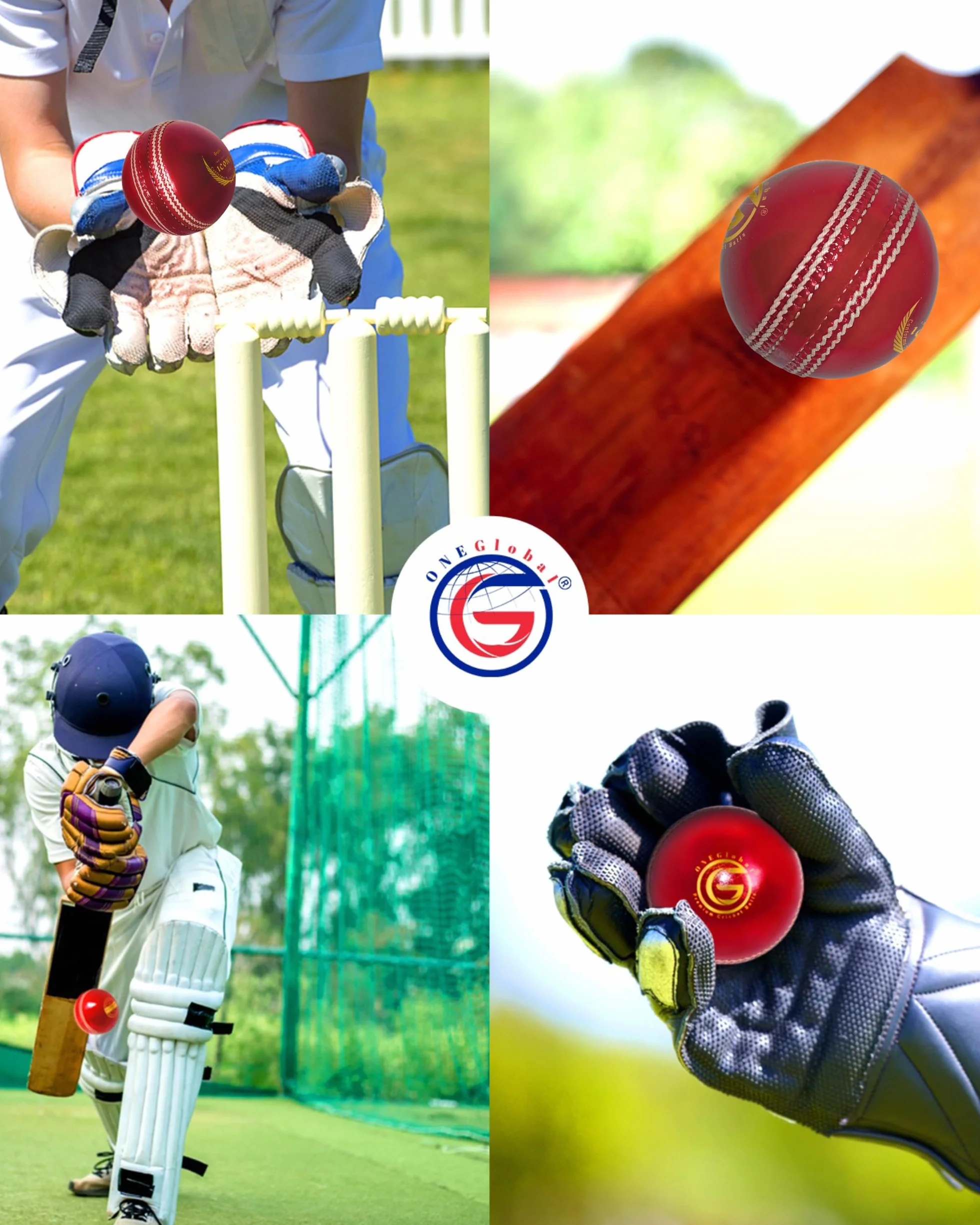 Iconica palla da cricket in pelle 100% cucita a mano 156 g impermeabile 4 pezzi