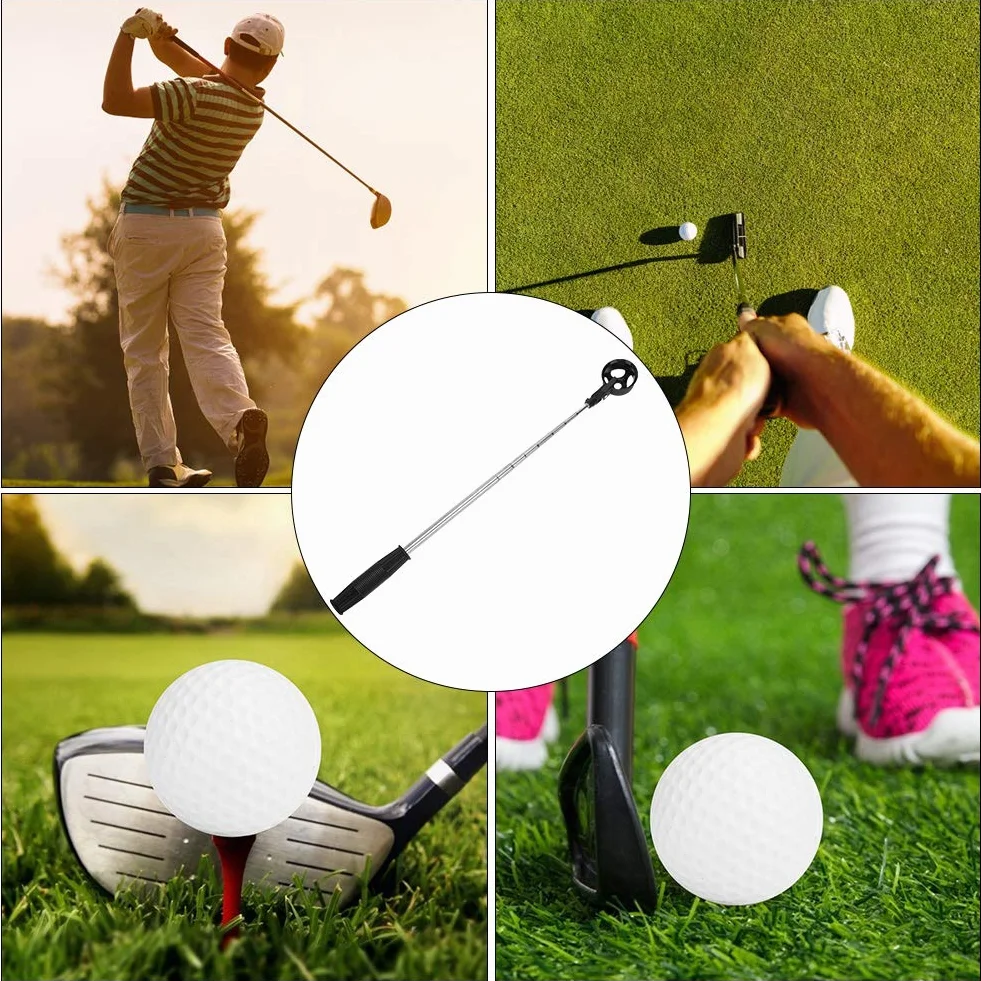 Ball Retriever per Palline da Golf Portatile Retrattile con Strumento di Bloccaggio Automatico