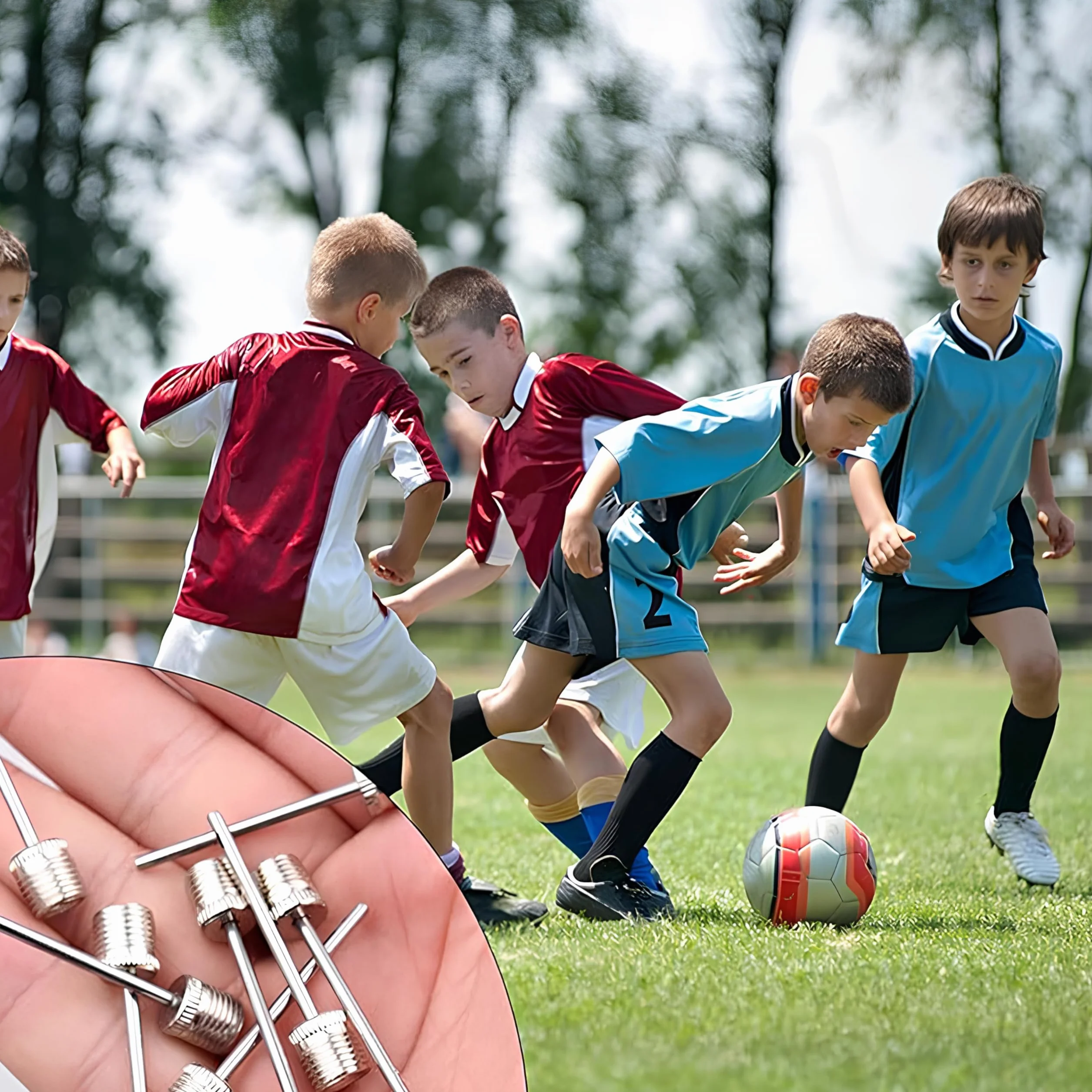 Aghi per Gonfiare Palloni Acciaio Inossidabile 10pcs per Basket, Pallavolo, Calcio