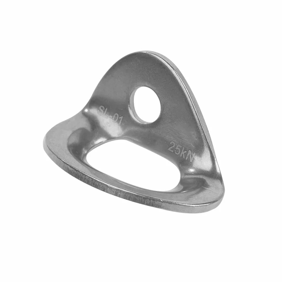 Namvo Set di 4 ganci ad ancoraggio in acciaio inox 2500 kg per arrampicata su roccia