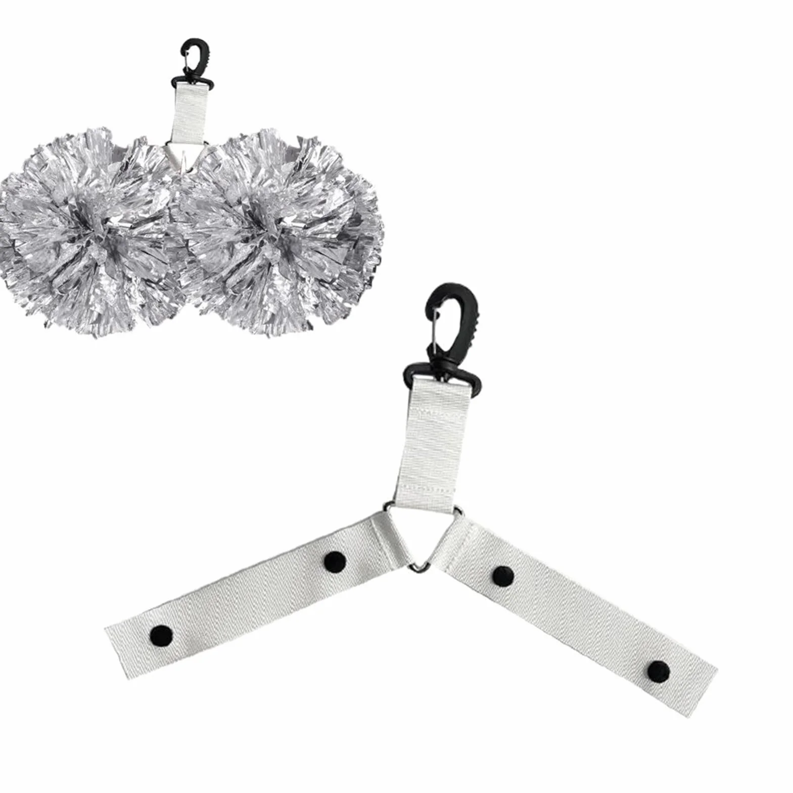 Generico Porta Pompon per Borsa da Danza 3 Pezzi Cinturino per Cheerleader Supporto per Pom da Zaino