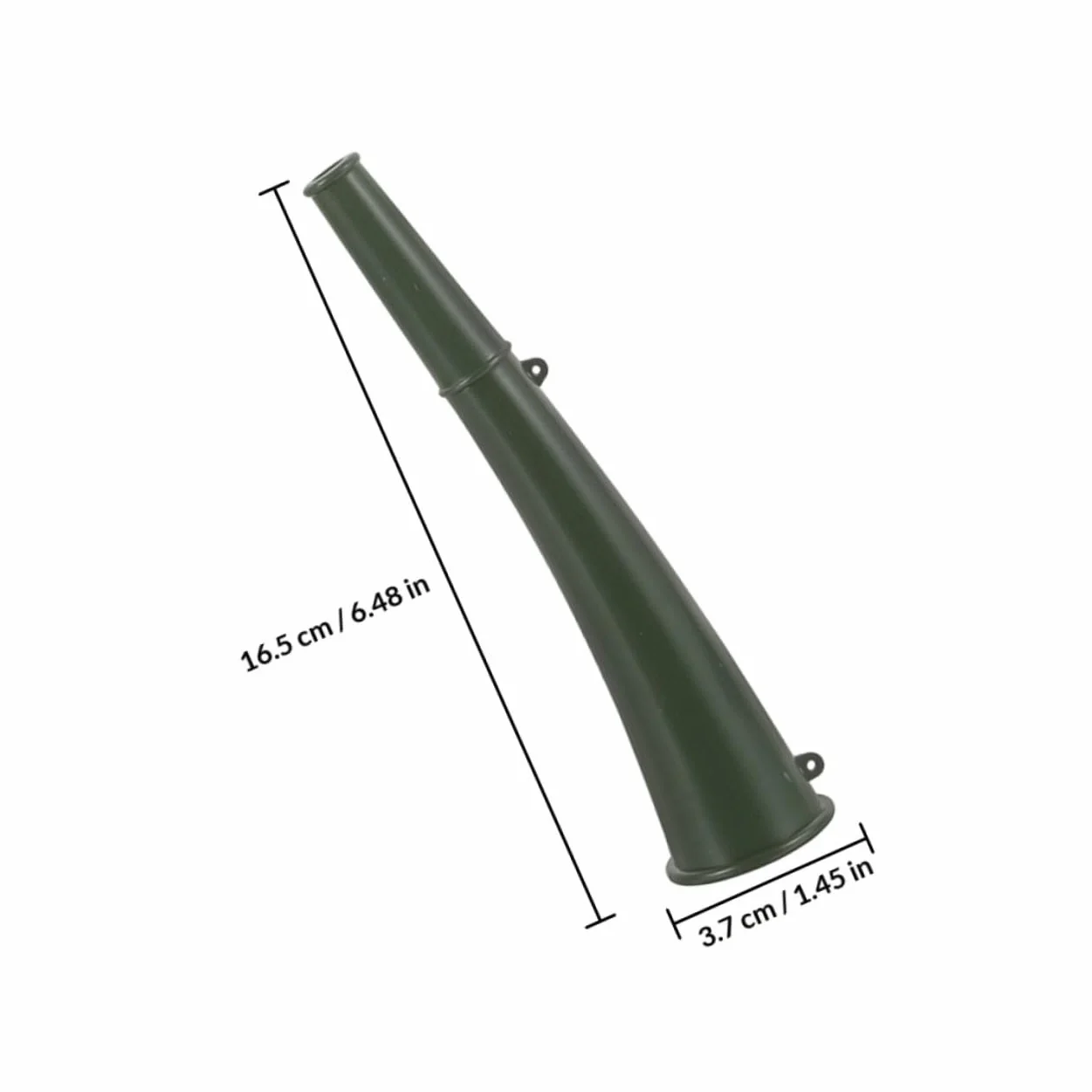 GARVALON Corno Portatile in Plastica Verde Militare per Tifo Calcistico e Allenamento, Corno da Festa Rumoroso per Eventi Sportivi all’Aperto, Strumento Acustico Compatto per Competizioni