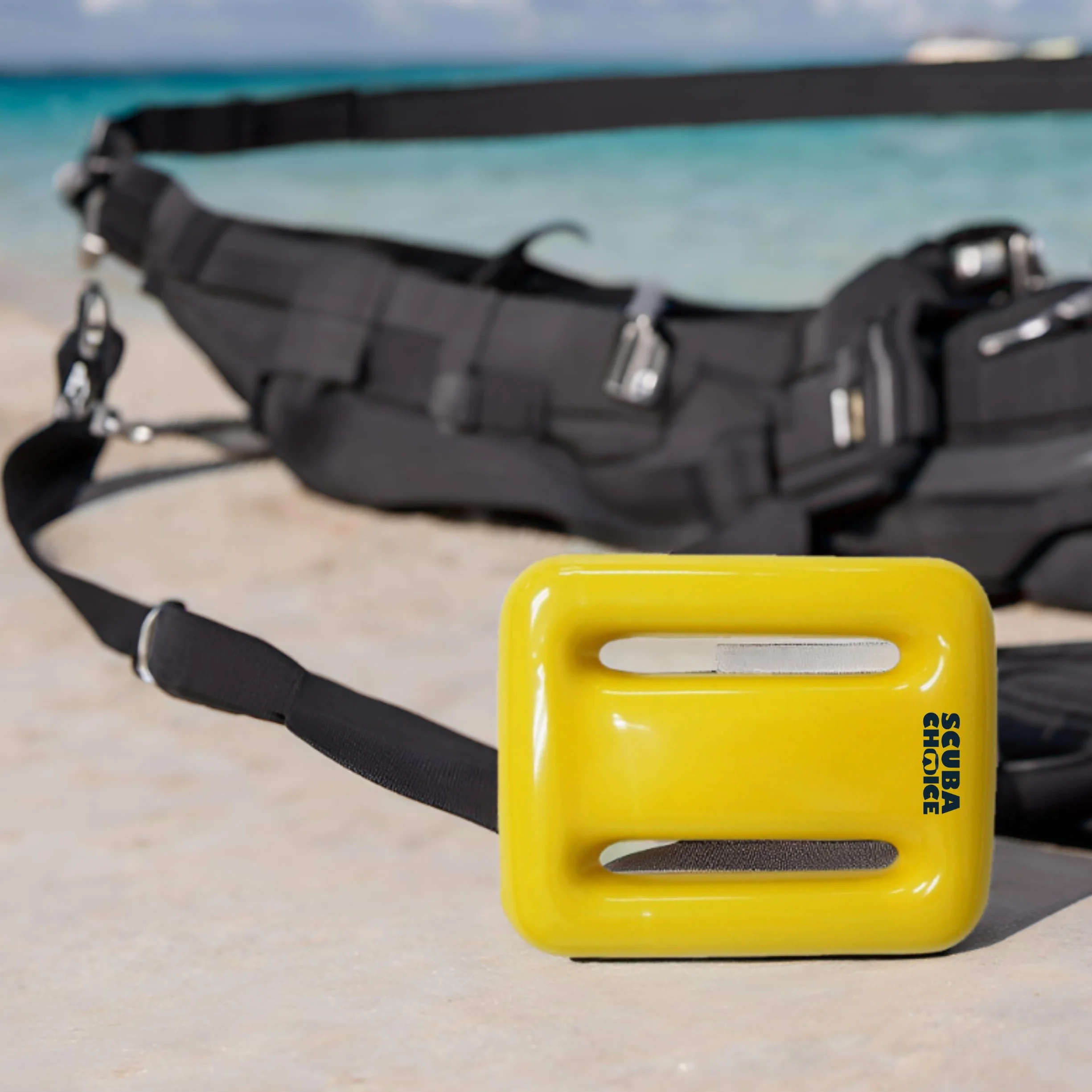 Scuba Choice Yellow Vinyl Coated Diving Lead Weights