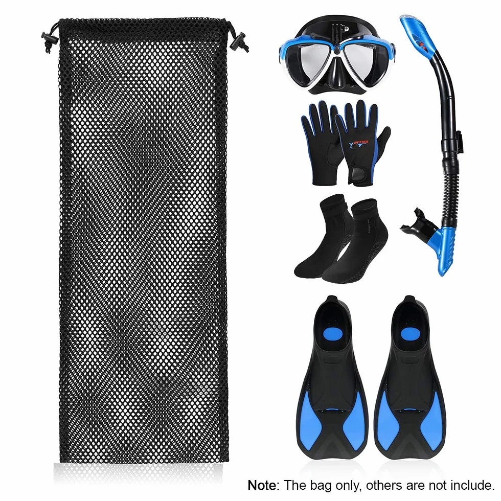 Borsa Imbottita per Pinne Snorkeling con Chiusura a Moschettone