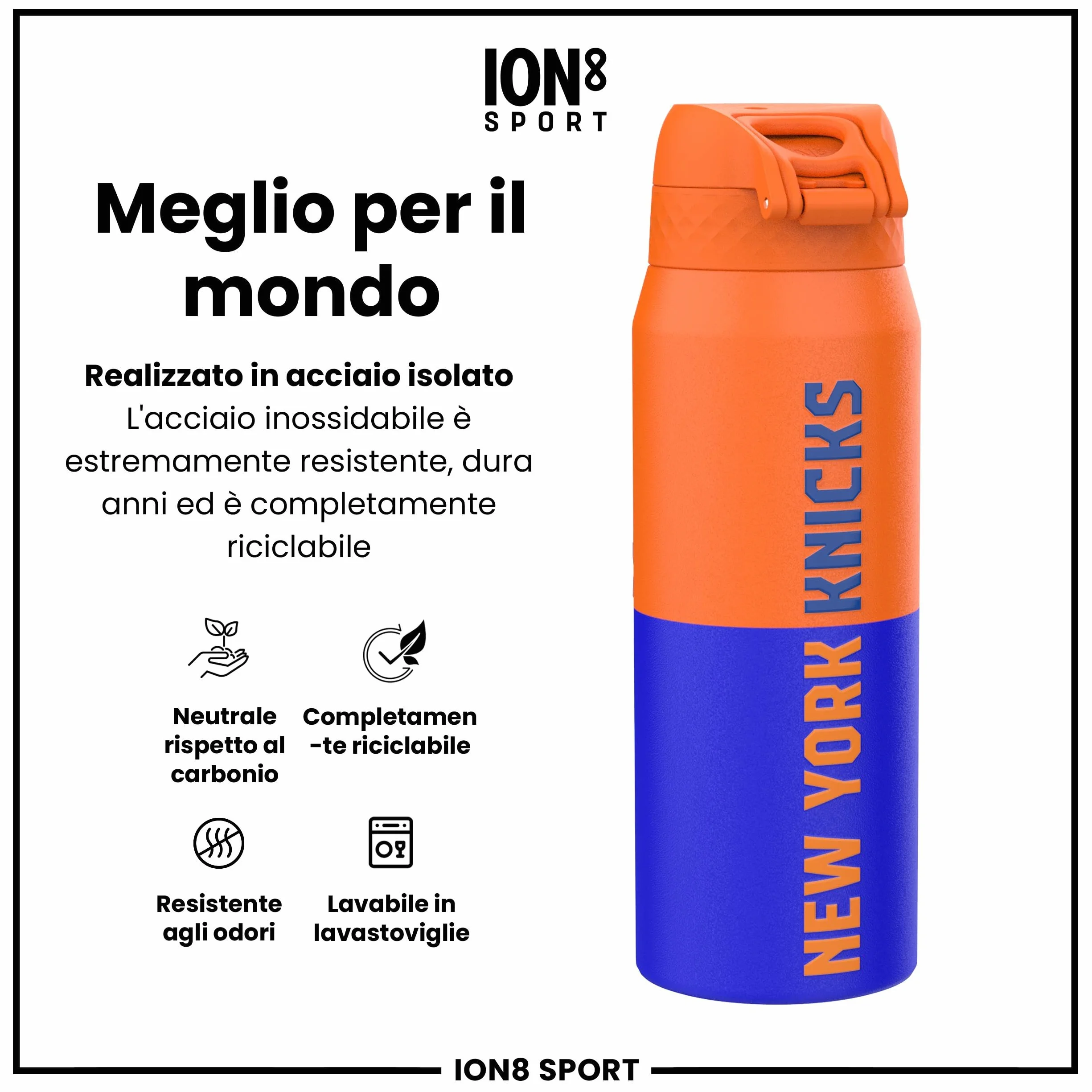 NBA Borraccia, a Prova di Perdite, Facile da Aprire