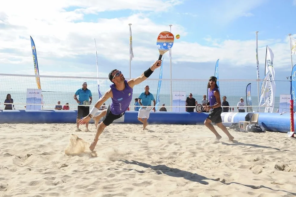 oppia Racchette da Spiaggia Beach Tennis Set con Pallina Morbida Leggere e Resistenti per Gioco all'Aperto