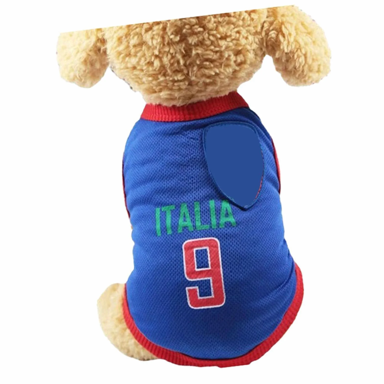 Maglia da Calcio per Cani Piccoli, Medi e Grandi (XL-Blu) - Gilet Sportivo Nazionale