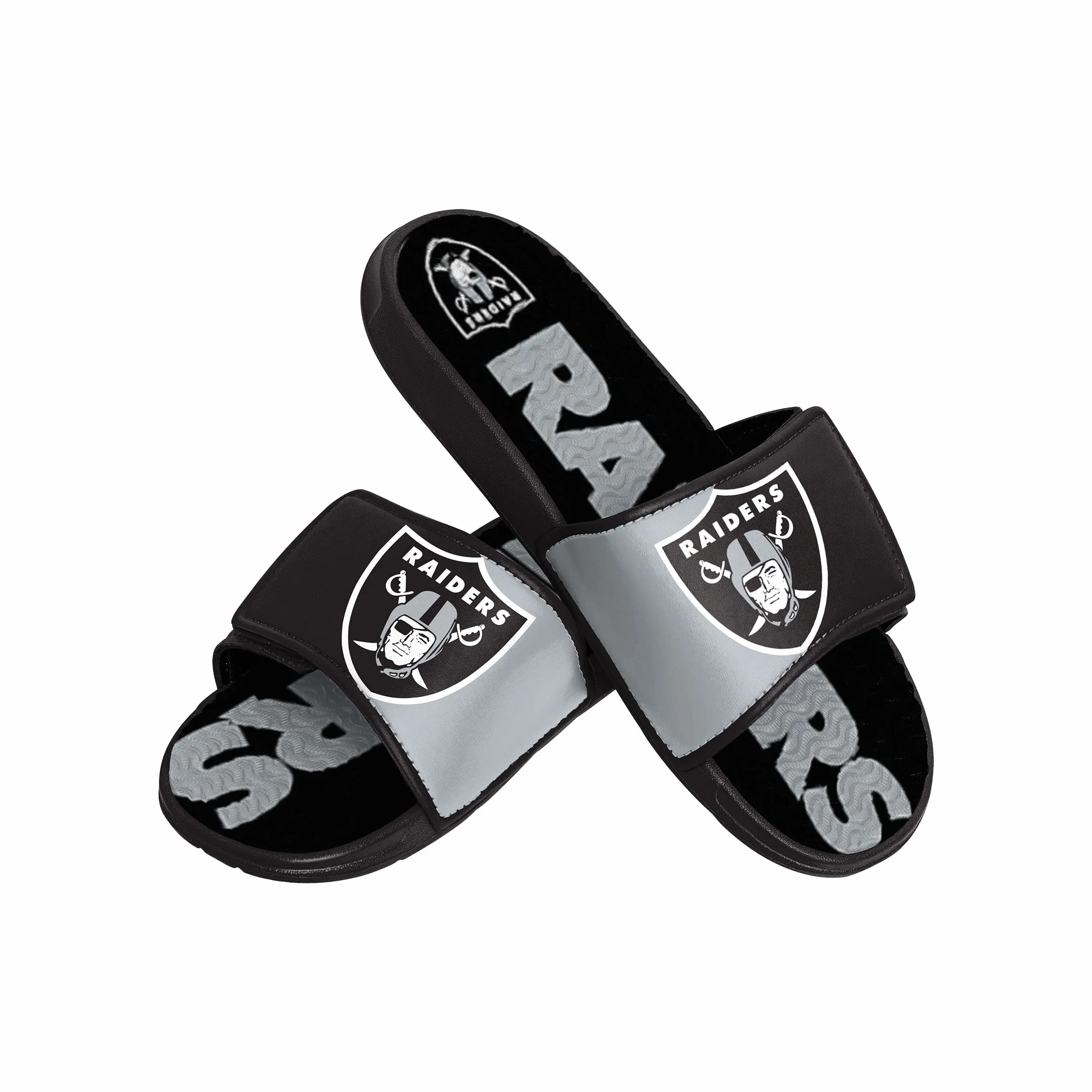 FOCO Sport Doccia Gel Slide Flip Flop Sandali, Uomo New Orleans Saints NFL Mens Wordmark Gel Slides - S, Uomo, FFSSNFCBBLGGEL, MONDIALE, 7-8