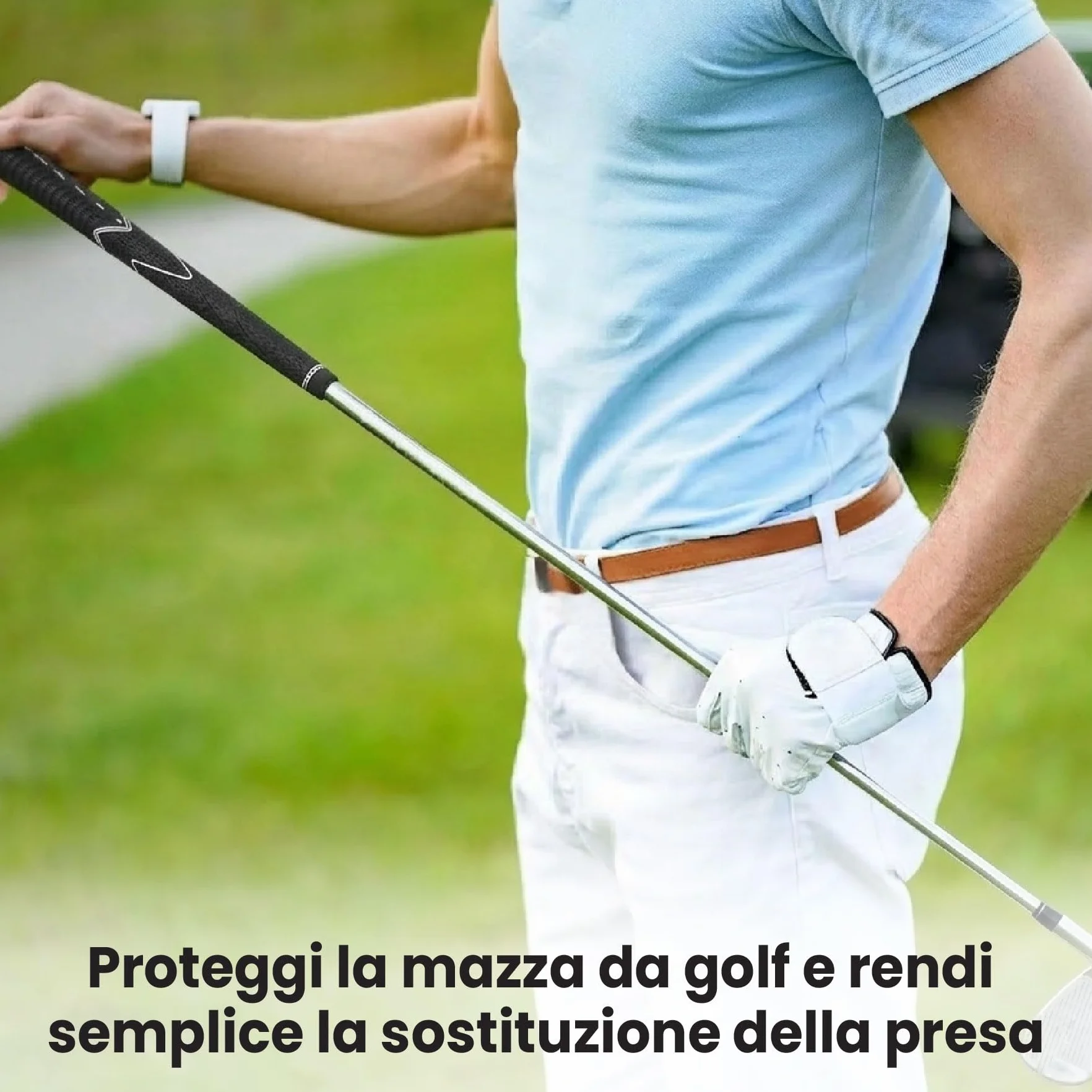 Kit di impugnatura da golf con lama a gancio, 15 o 30 strisce di nastro antiscivolo, solvente 147 o 236 ml, impugnatura in gomma