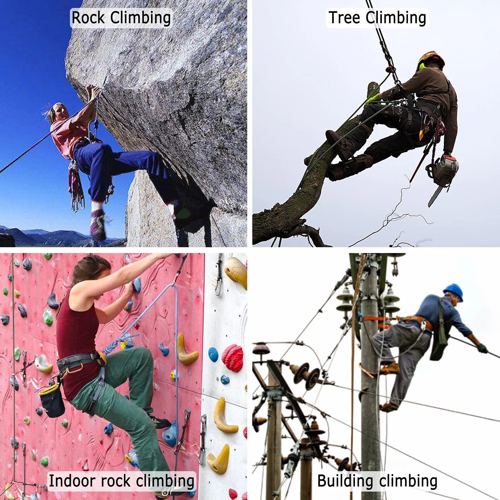 SOB Piede Ascender Loop Regolabile Foot Ascender Sling Belt per Arrampicata Lavoro Aereo Salvataggio Alpinismo Sicurezza Outdoor