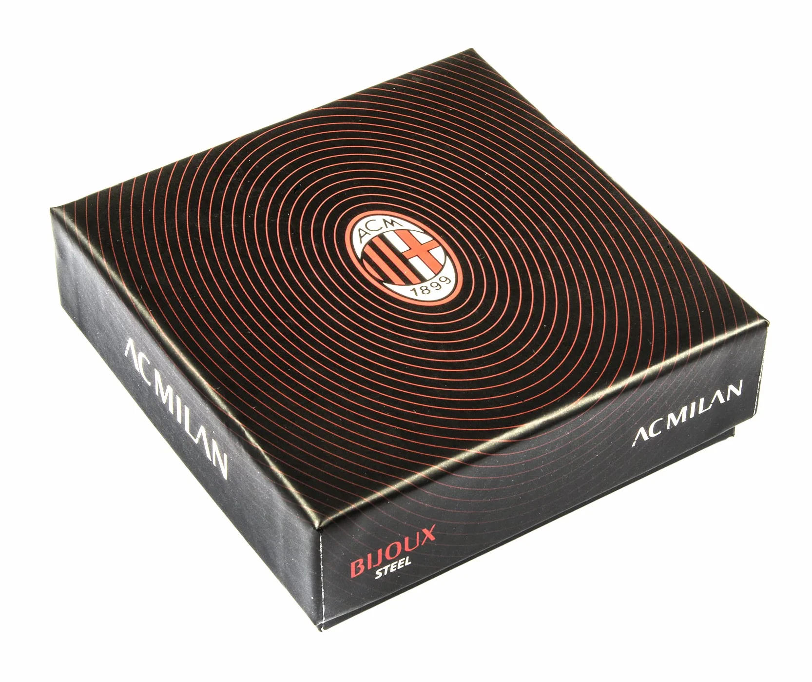 Medaglia AC Milan Ufficiale Acciaio Smalto Collana Versione Bimbo