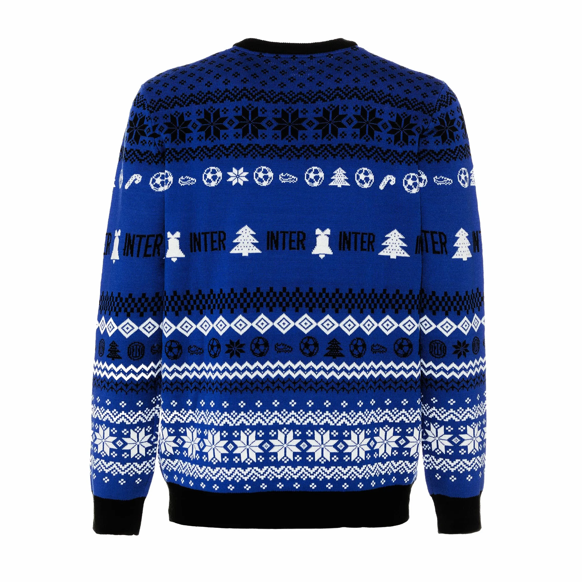 Inter Maglione Natalizio, Maglione Unisex - Adulto, Nerazzurro, XL