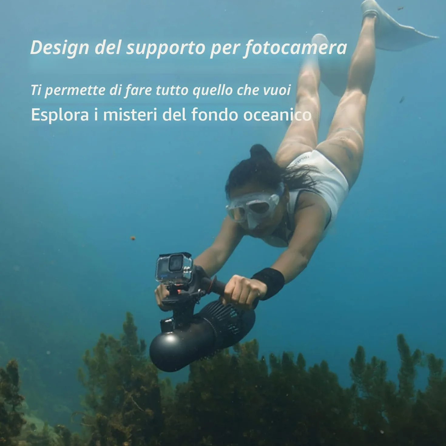 Scooter subacqueo 500W 30M 40M motore RC Sup 10 velocità borsa impermeabile