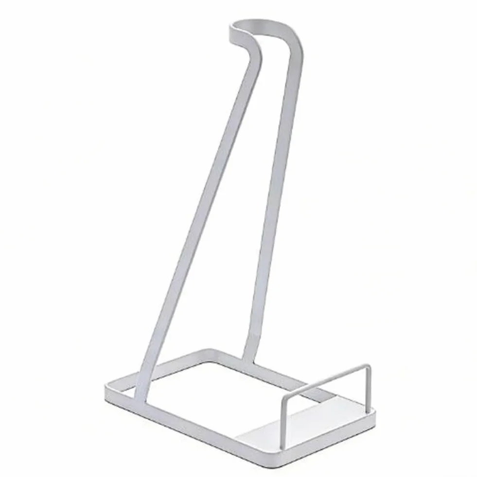 Supporto per aspirapolvere, senza trapano, con base in acciaio al carbonio, salvaspazio, resistente, compatibile con V6, V7, V8, V10, modelli senza fili, nero, bianco, casa, armadio, corridoio, uso