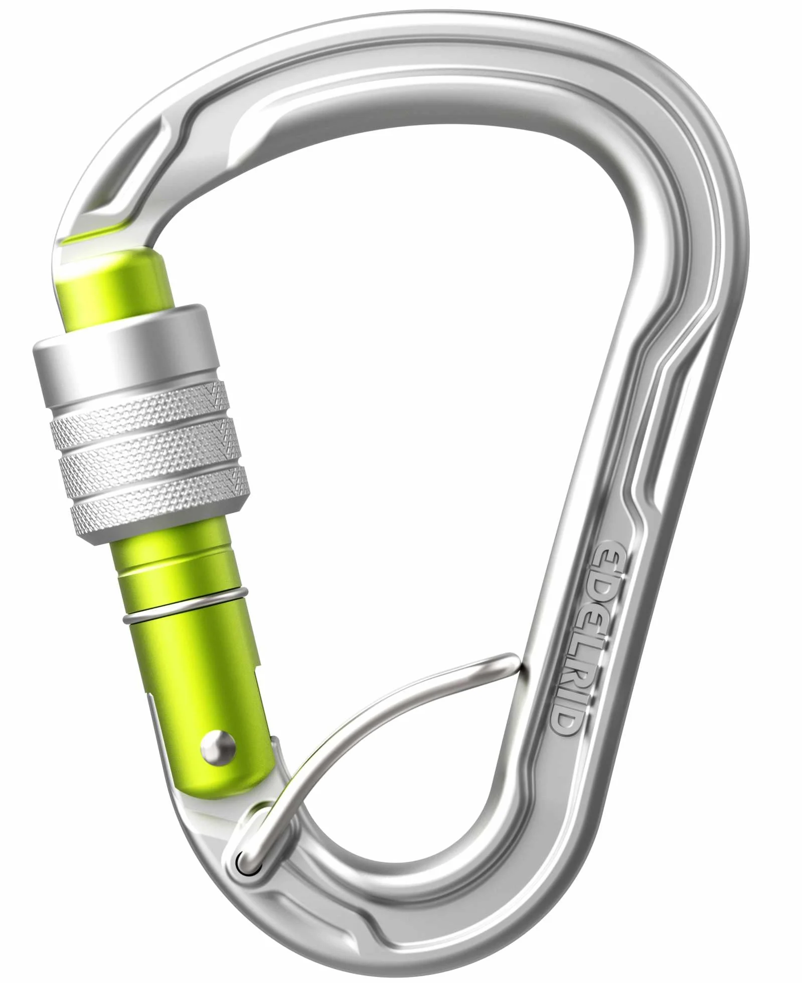 EDELRID HMS Strike Screw FG Carabiner, Argento, Taglia Unica