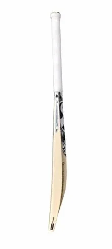 JAHANA Cricket Bat Size 6 Popular Willow with Cover for Plastic Tennis Rubber Ball Black White