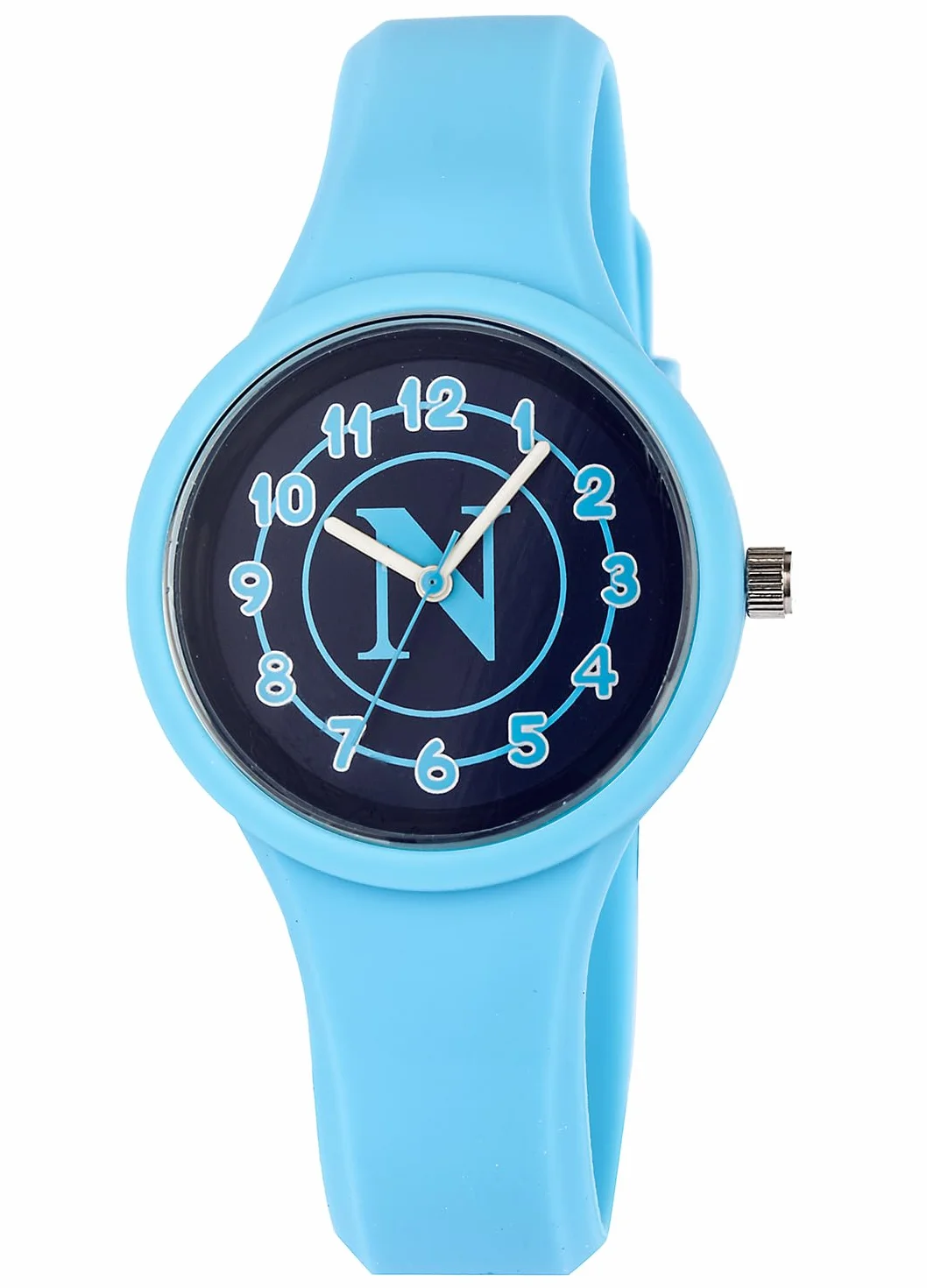 Orologio SSC NAPOLI NEW ONE KID Silicone Azzurro 34mm OFFICIAL