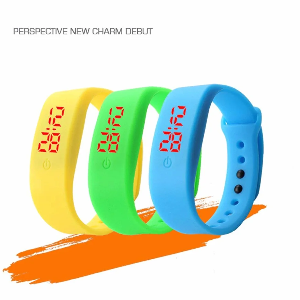 Cinturino in silicone Cinturino LED Display digitale elettronico Bracciale Orologio da polso sportivo Orologio in silicone Unisex Pratico e popolareUtile e attraente.