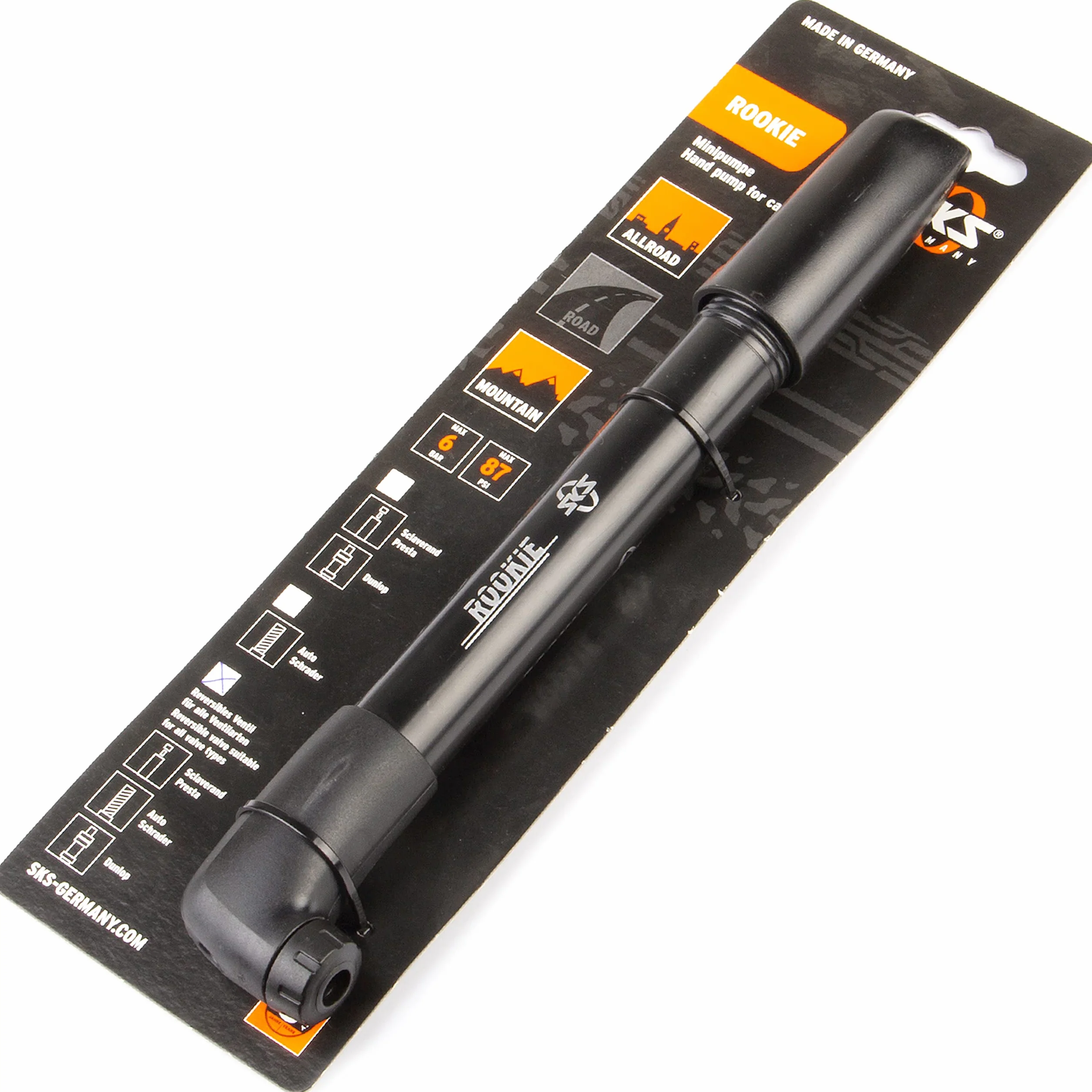 SKS GERMANY ROOKIE 2 pompa ad aria per bici 245-260 mm Nero