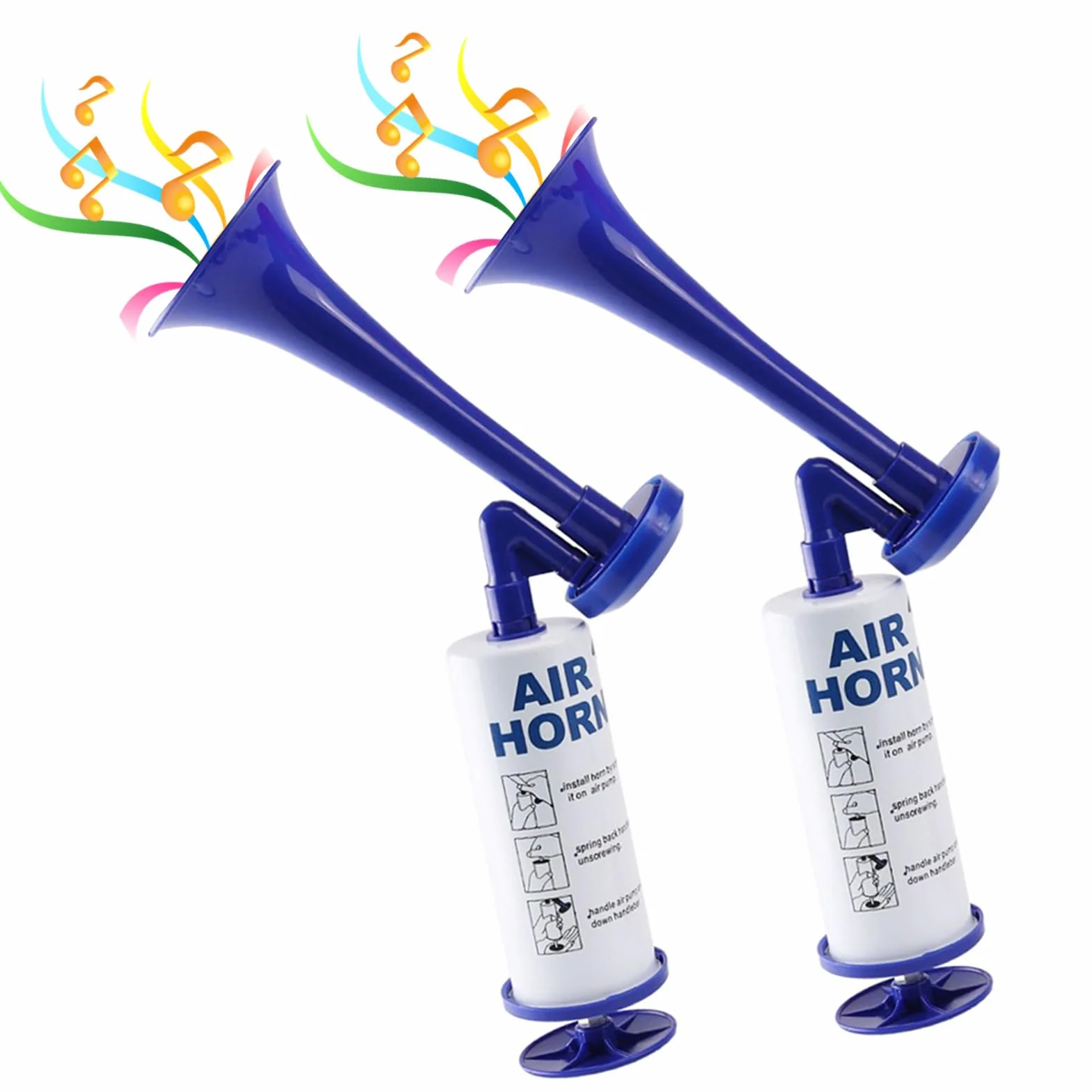 AirHorn, 2 pezzi Air Horn, Fanfare Horn, Metal Fanfare Compressed Air Horn trotle forte, tromba ad aria compressa, tromba ad aria compressa, tromba ad aria compressa, tromba per tiro