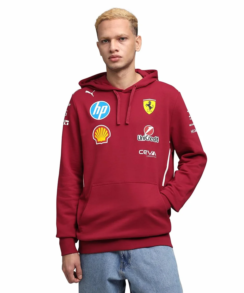 PUMA Felpa con Cappuccio Scuderia Ferrari HP 2025 da Uomo