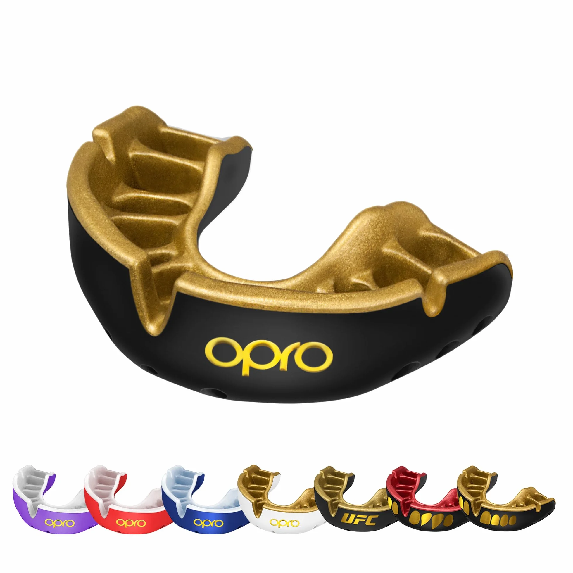 OPRO Paradenti Livello Oro – Aderenza Ottimale – Protezione Dentale per Boxe, MMA, Rugby, Hockey