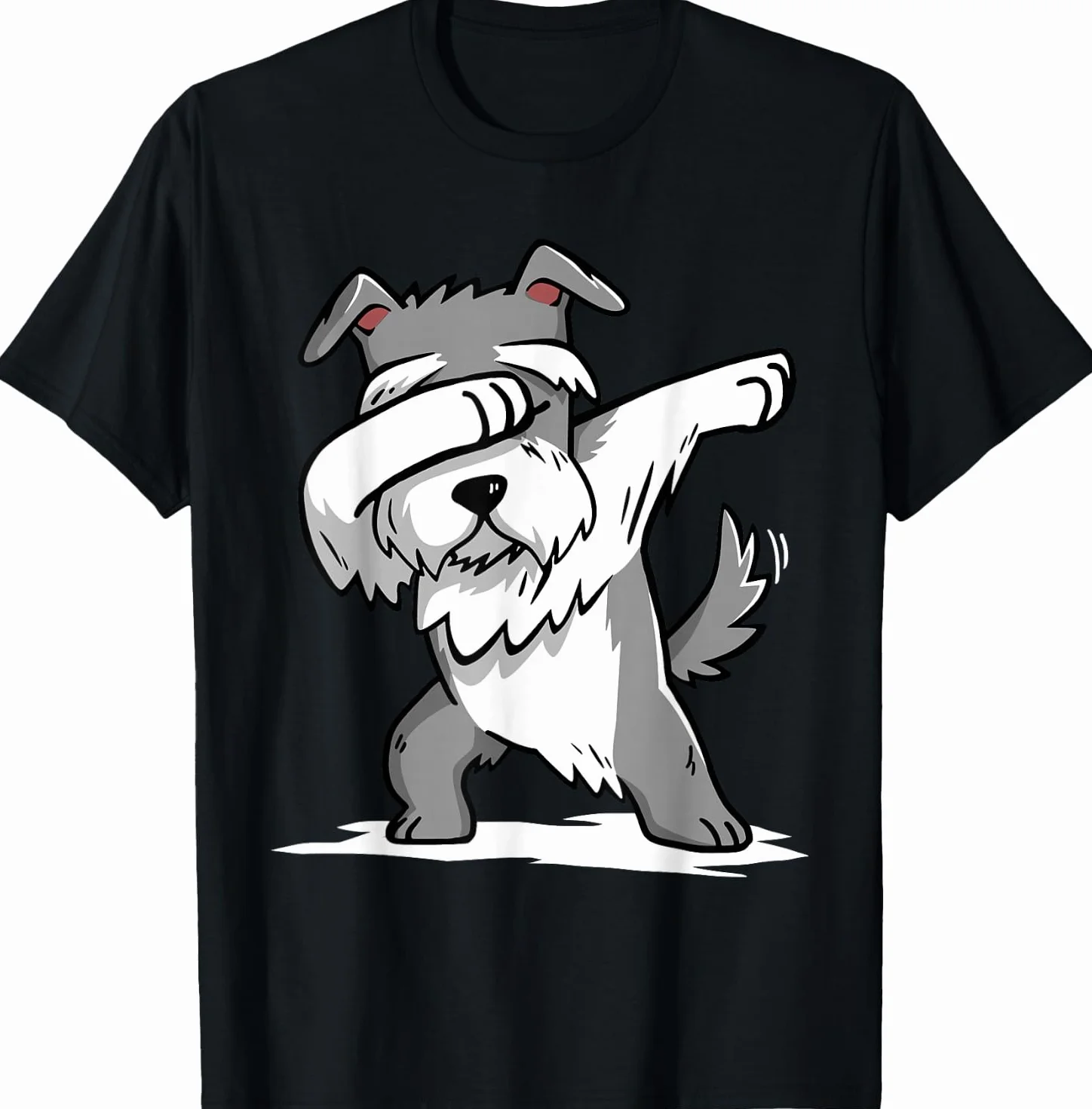 Dabbing Schnauzer Dab Dance Cane Maglietta