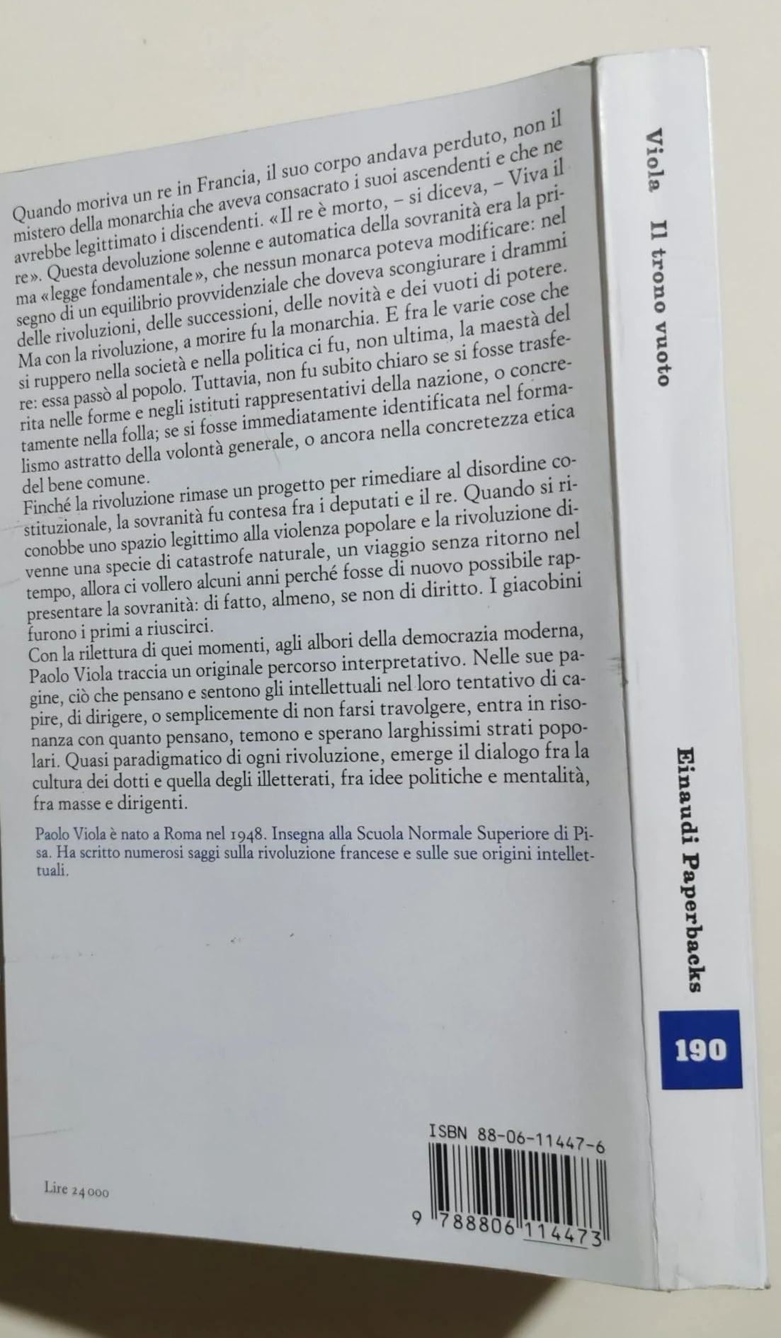 Il trono vuoto. La transizione della sovranità nella Rivoluzione francese