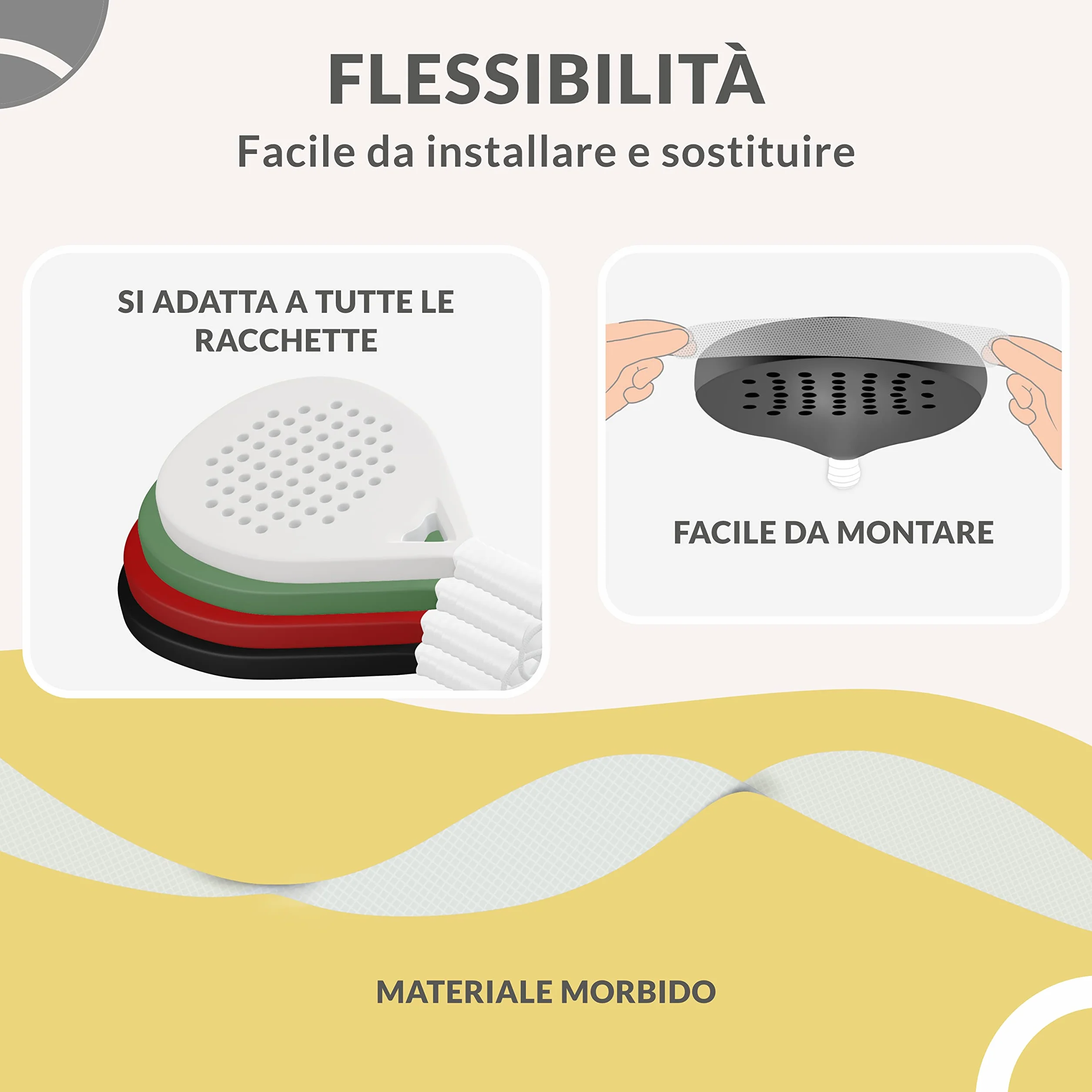 Palbea Protezione Racchetta Padel Trasparente 35x370mm Paracolpi Ruvido Leggero Resistente