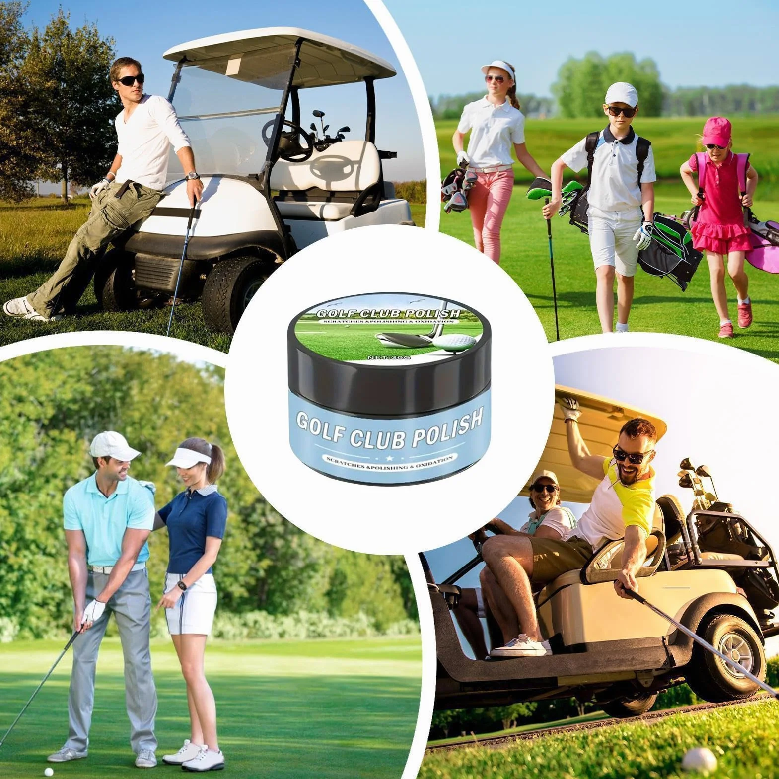 Set di Pulizia per Golf Generico Golf Club Polace 30G - Pasta Lucidante in Ferro, Crema Antiruggine