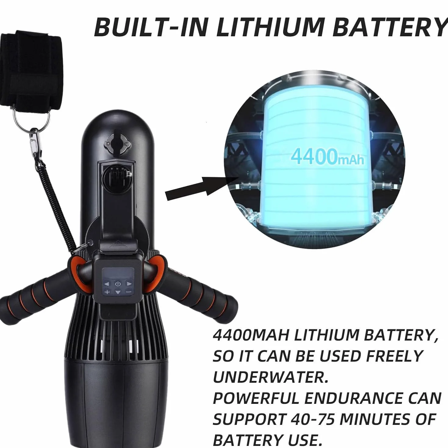 Scooter Subacqueo Elettrico 10 Km/H 10000mAh 130 Minuti Senza Spazzole per Nuoto Subacqueo