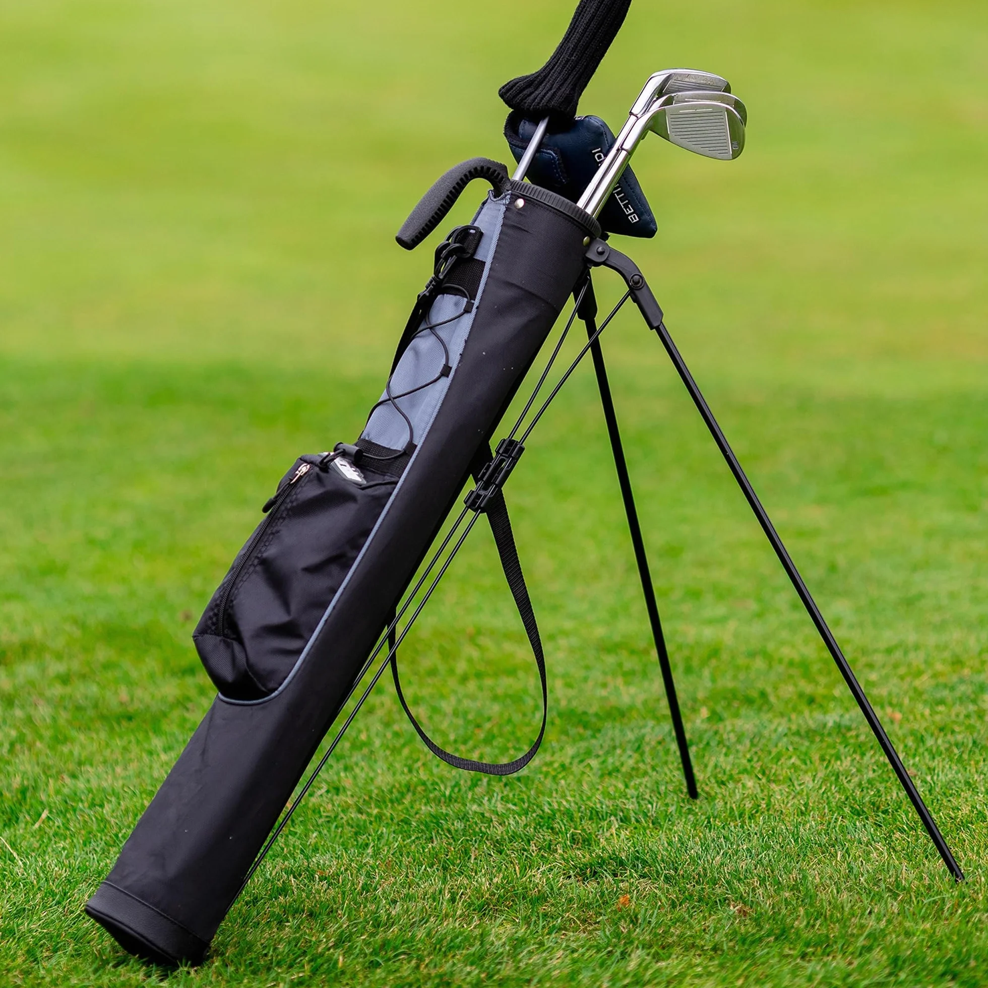 Longridge 4” Borsa stand da golf Pitch & Putt - Nero