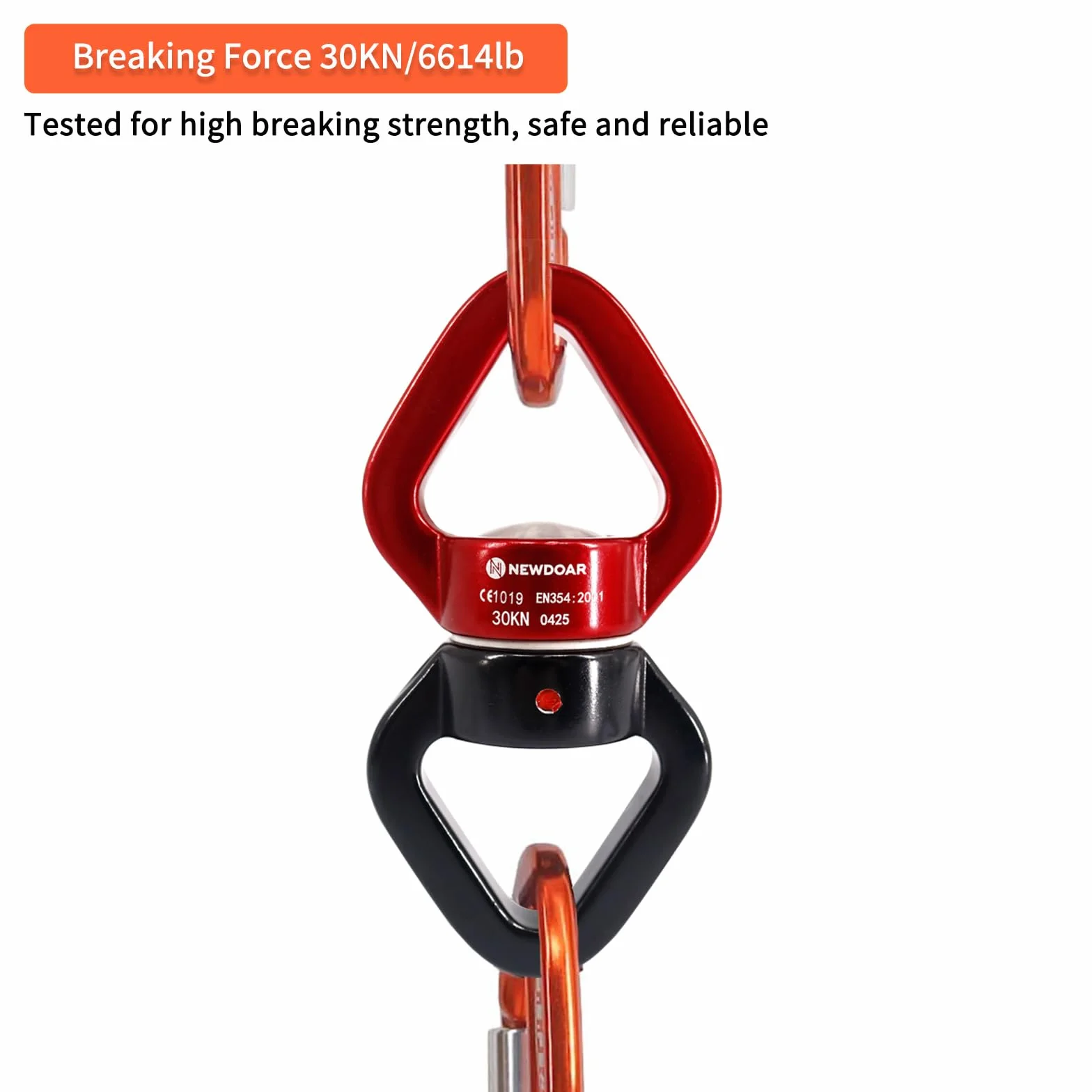 NewDoar Swing Swivel, Dispositivo Girevole Micro Rotatore Certificato CE 30KN per Altalena Danza Aerea Yoga