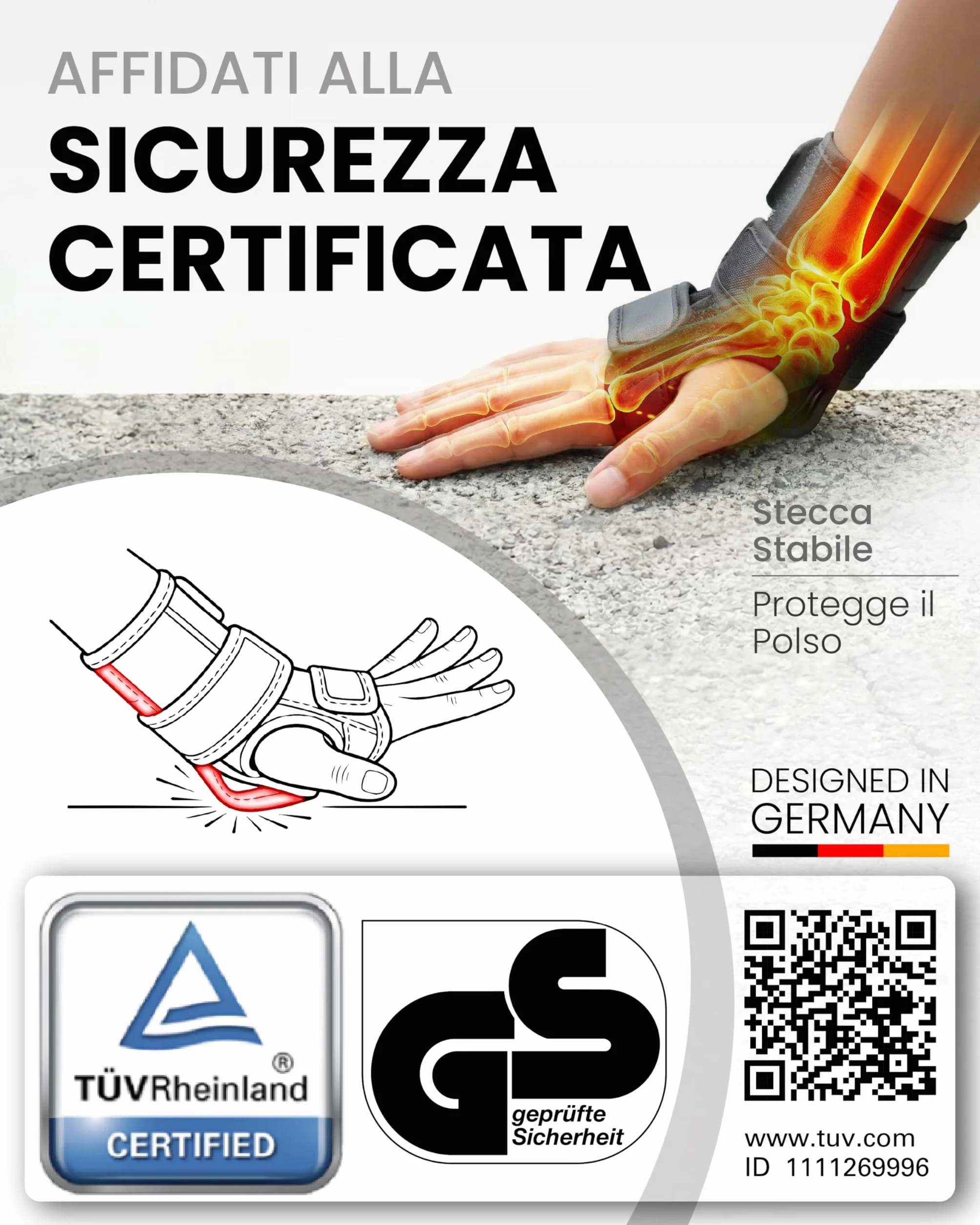 99FLIPS Protezioni Pattini Bambina Ginocchiera Bambini Set Protezione Skateboard NERO XS