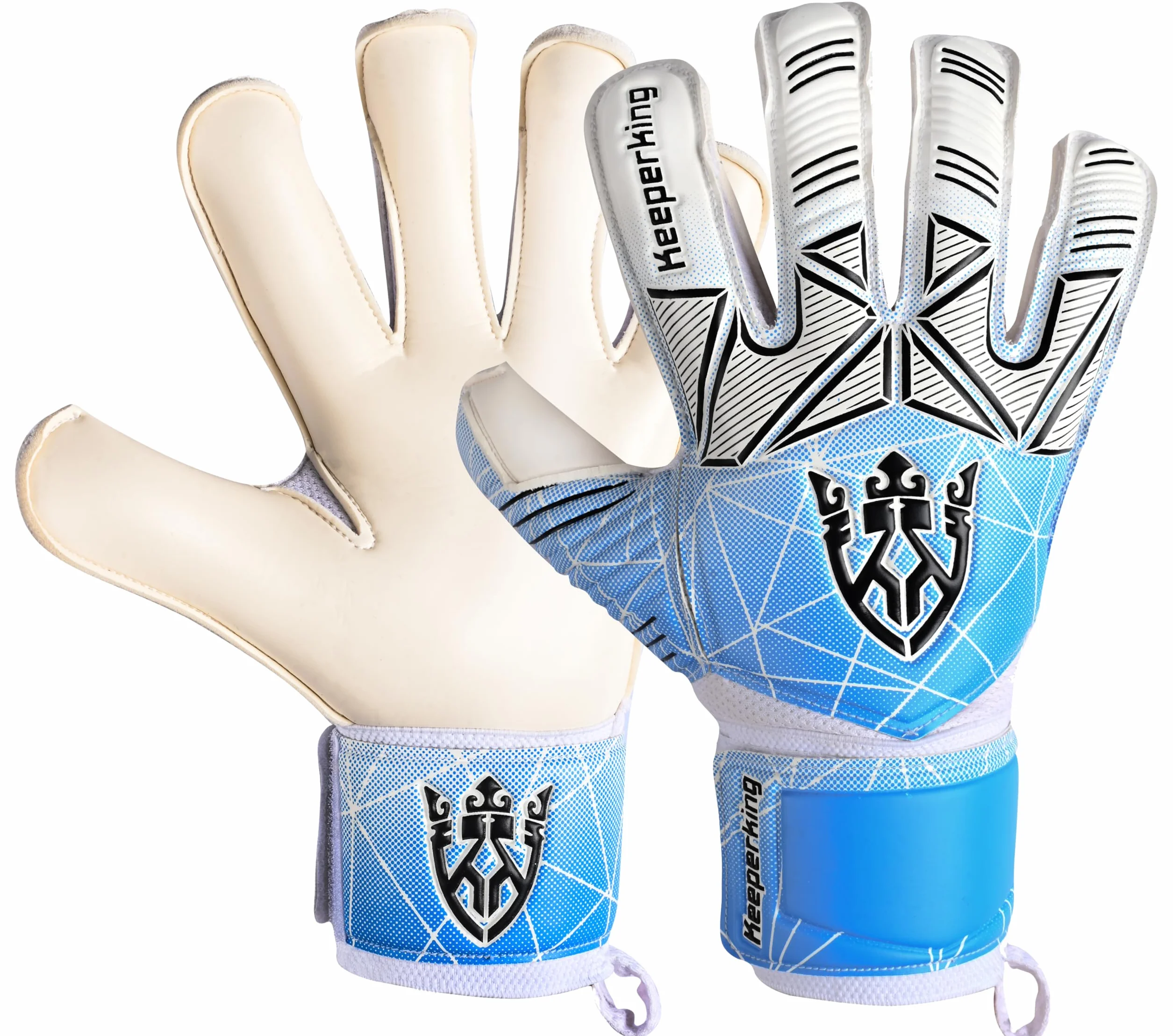 Keeperking Guanti da portiere 4 mm con protezione dita rimovibile