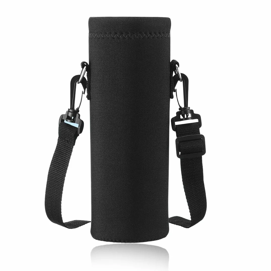 JEYORZY 1 Pezzi Protezione per Bottiglia D'acqua 1000ML Porta Borraccia Termica Custodia Antiscottatura con Tracolla Regolabile per Sport Viaggio