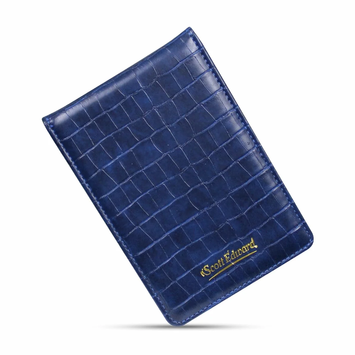 Scott Edward Golf Scorecard Cover Leather Holder Impermeabile Morbido Grigio/Nero/Blu/Arancione