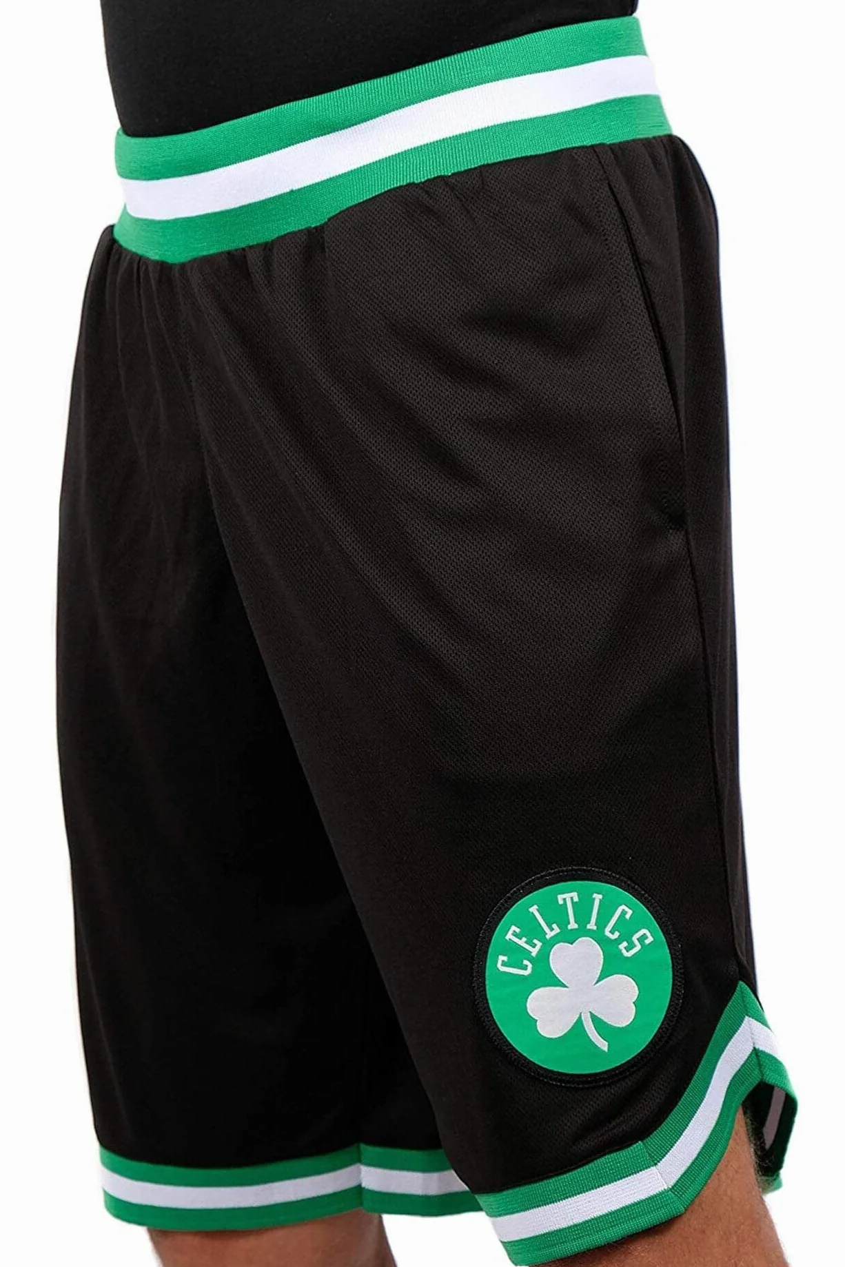 Unk NBA GSM3547F NBA Woven Team Logo Poly Mesh Basket Shorts Nero, XL