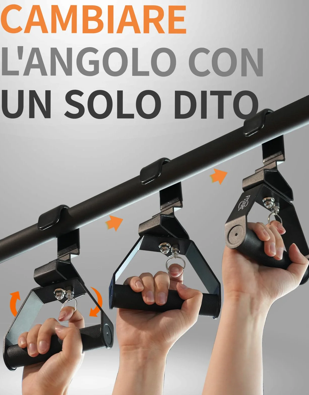 Fitarc Impugnatura neutra per trazioni 2 pezzi regolabile 12 angoli compatibile polso spalla gomito canottaggio brevettato