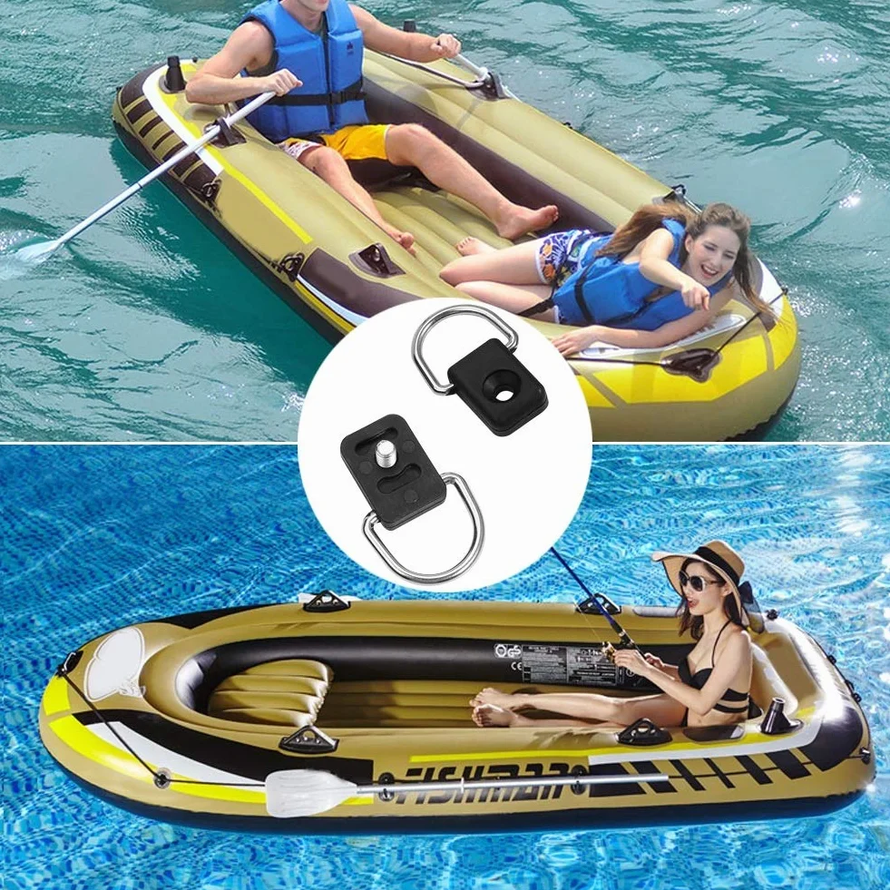 D Ring Kit di Fissaggio ad Anello, Anello di Ancoraggio in Acciaio per Kayak Canoa Pesca M6