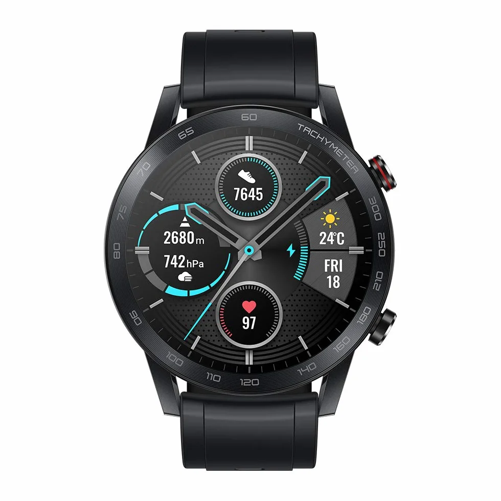 HONOR MagicWatch 2 46 mm SmartWatch GPS 5ATM frequenza cardiaca SpO2 chiamata Bluetooth nero