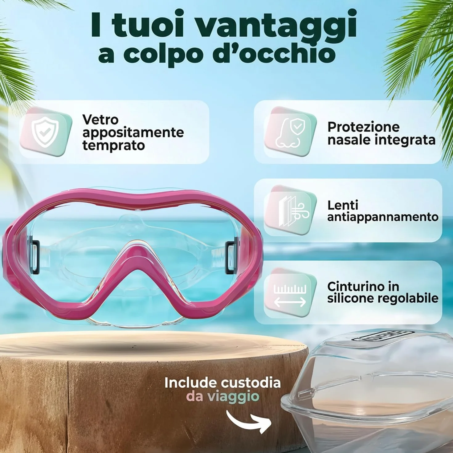 KIDVERSE Occhialini da nuoto per bambini protezione UV rivestimento antiappannamento impermeabili comodi