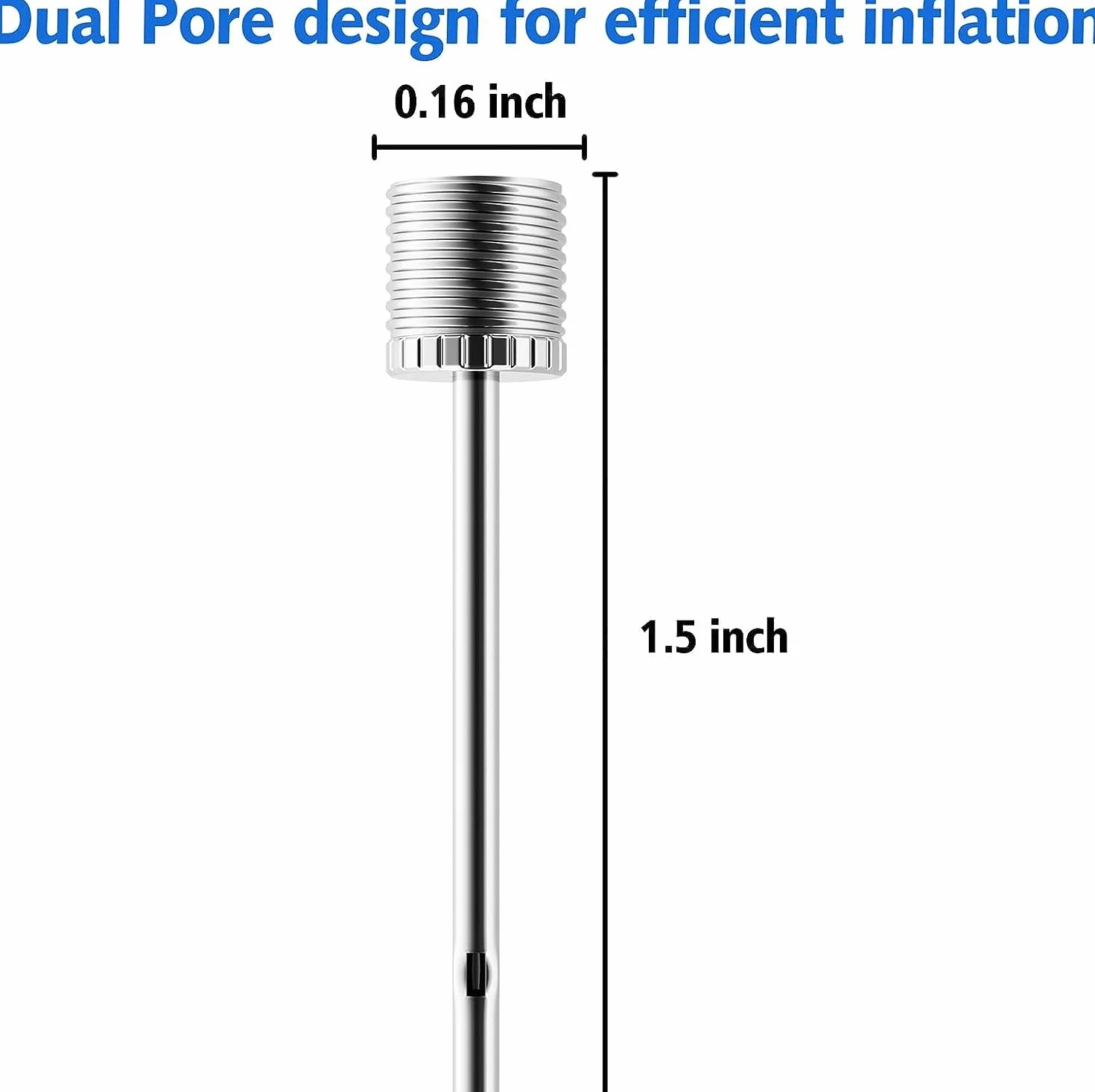 Aghi per Pompa a Sfera in Acciaio Inox, Confezione da 35, per Pallacanestro, Calcio, Rugby, Pallavolo con Custodia