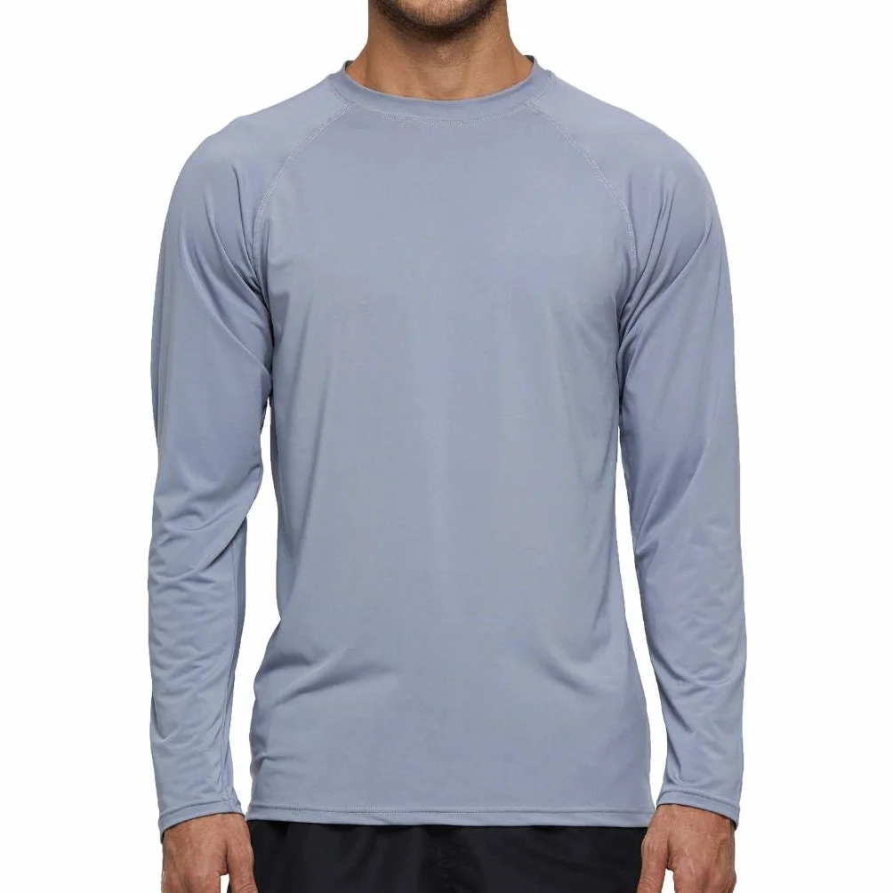 Arcweg Rashguard Mare Surf Uomo Maniche Lunghe Protezione Solare UV UPF 50+ Asciugatura Veloce Maglia Anti UV Pescs Stile Sciolto Elastica Maglietta Piscina